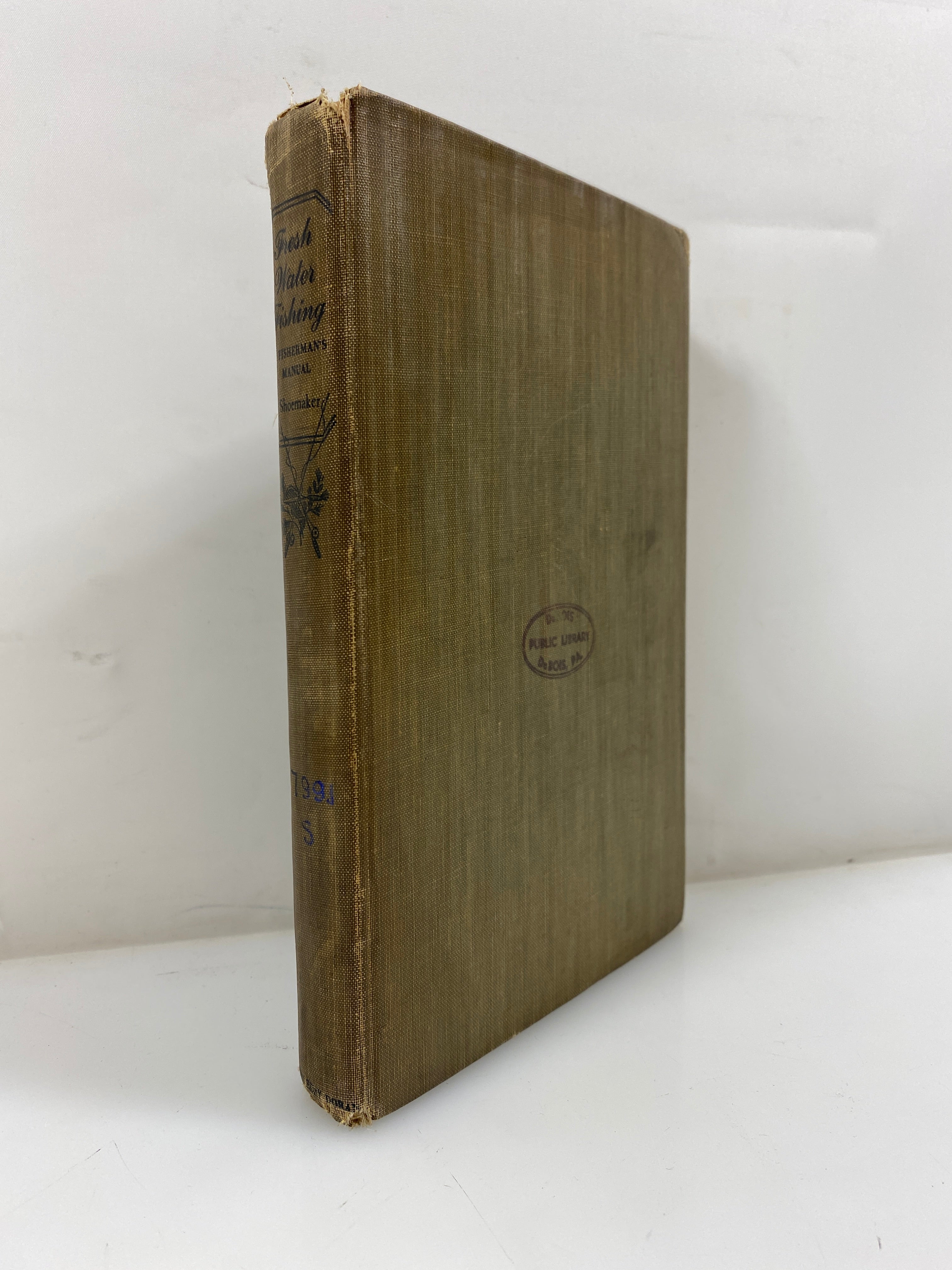 Fresh Water Fishing by Shoemaker Ex-library 1942 HC