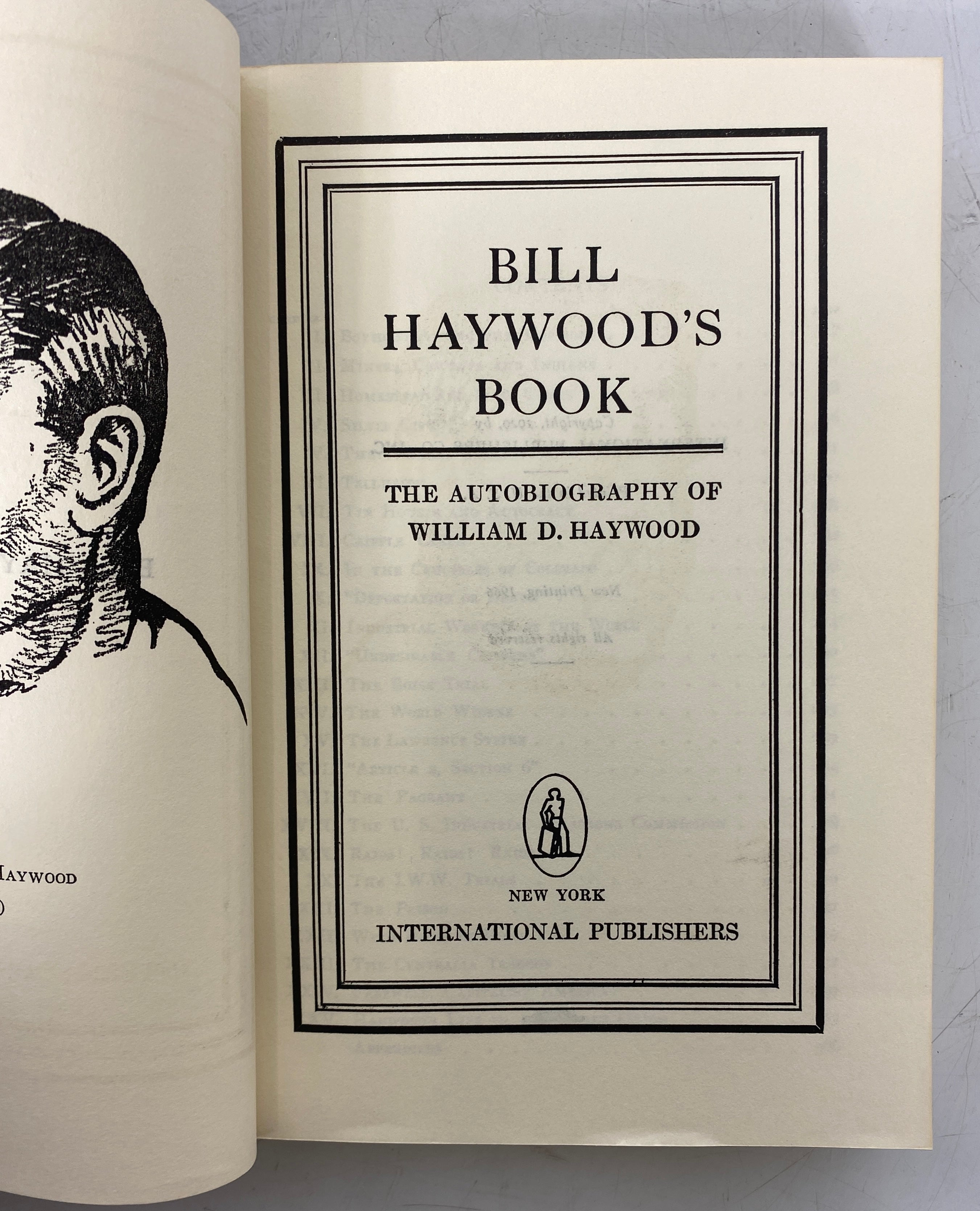 The Autobiography of Big Bill Haywood International Workers of the World 1966 SC