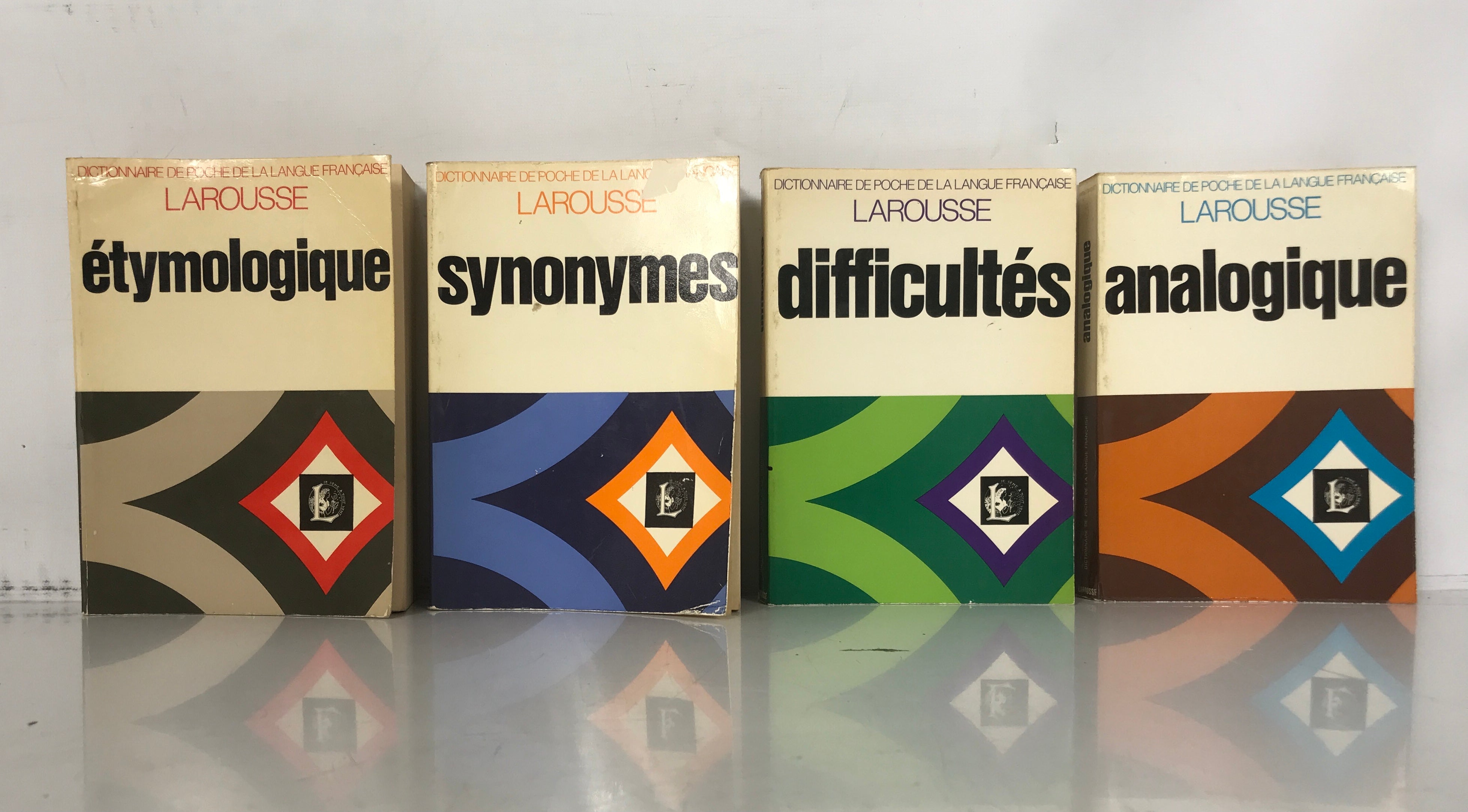 4 Vol Set Larousse Pocket Dictionary of the French Language 1971 SC