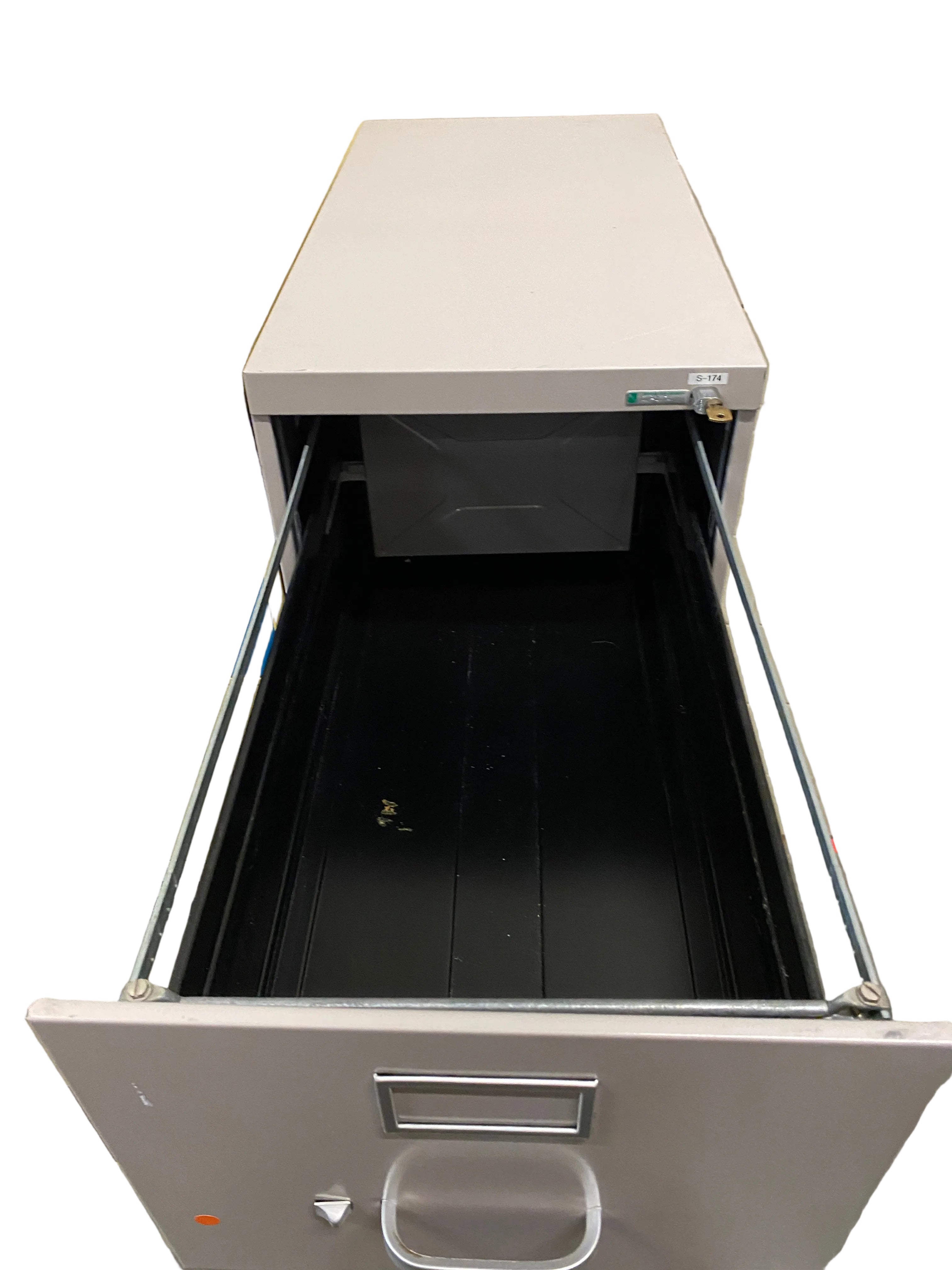 Steelcase # 1145 Light Grey 5 Drawer Filing Cabinet