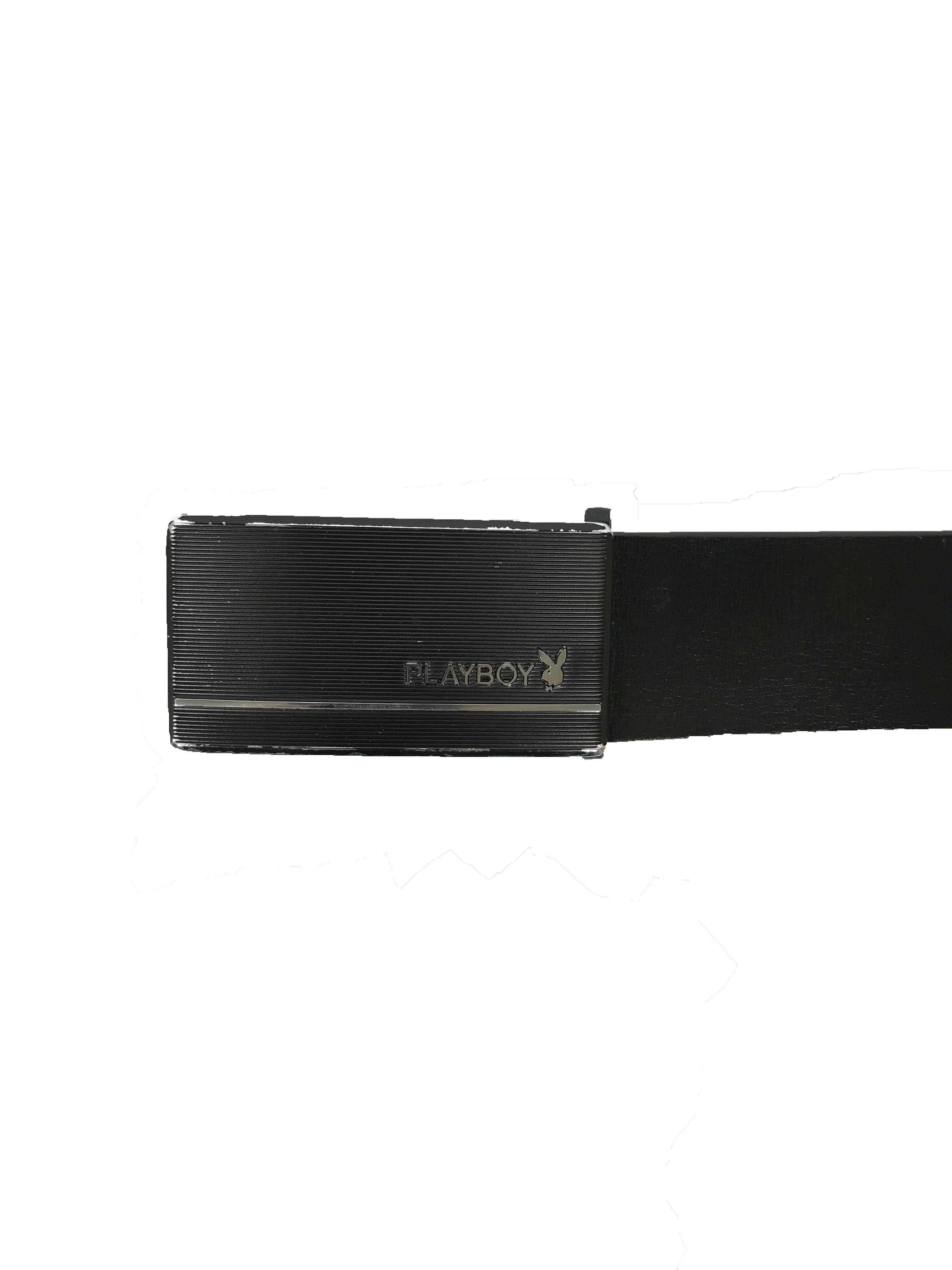 Playboy Black Leather Belt – MSU Surplus Store
