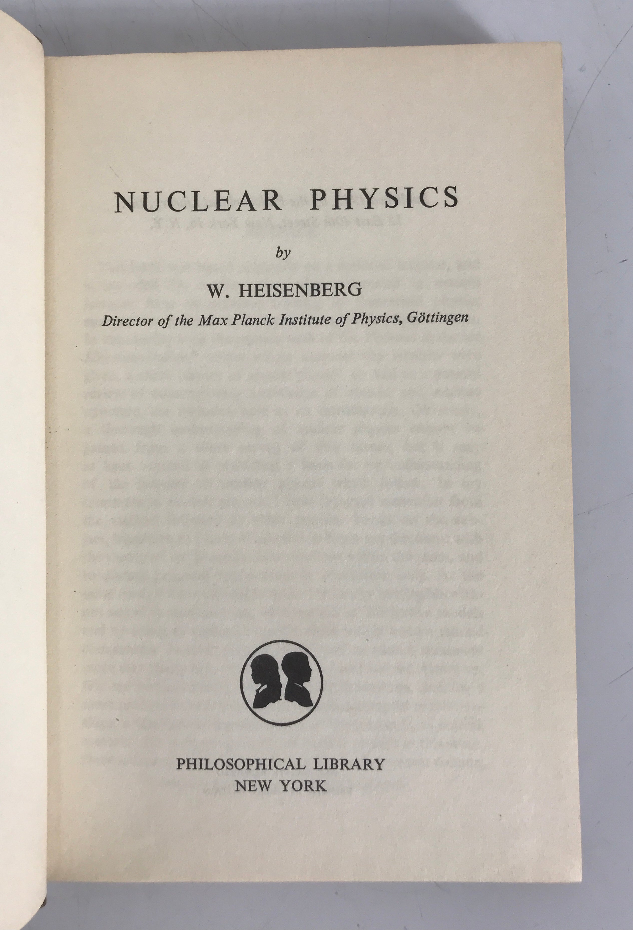 Lot of 2 Nuclear Physics Texts Heisenberg/Enge 1953-1966 HC