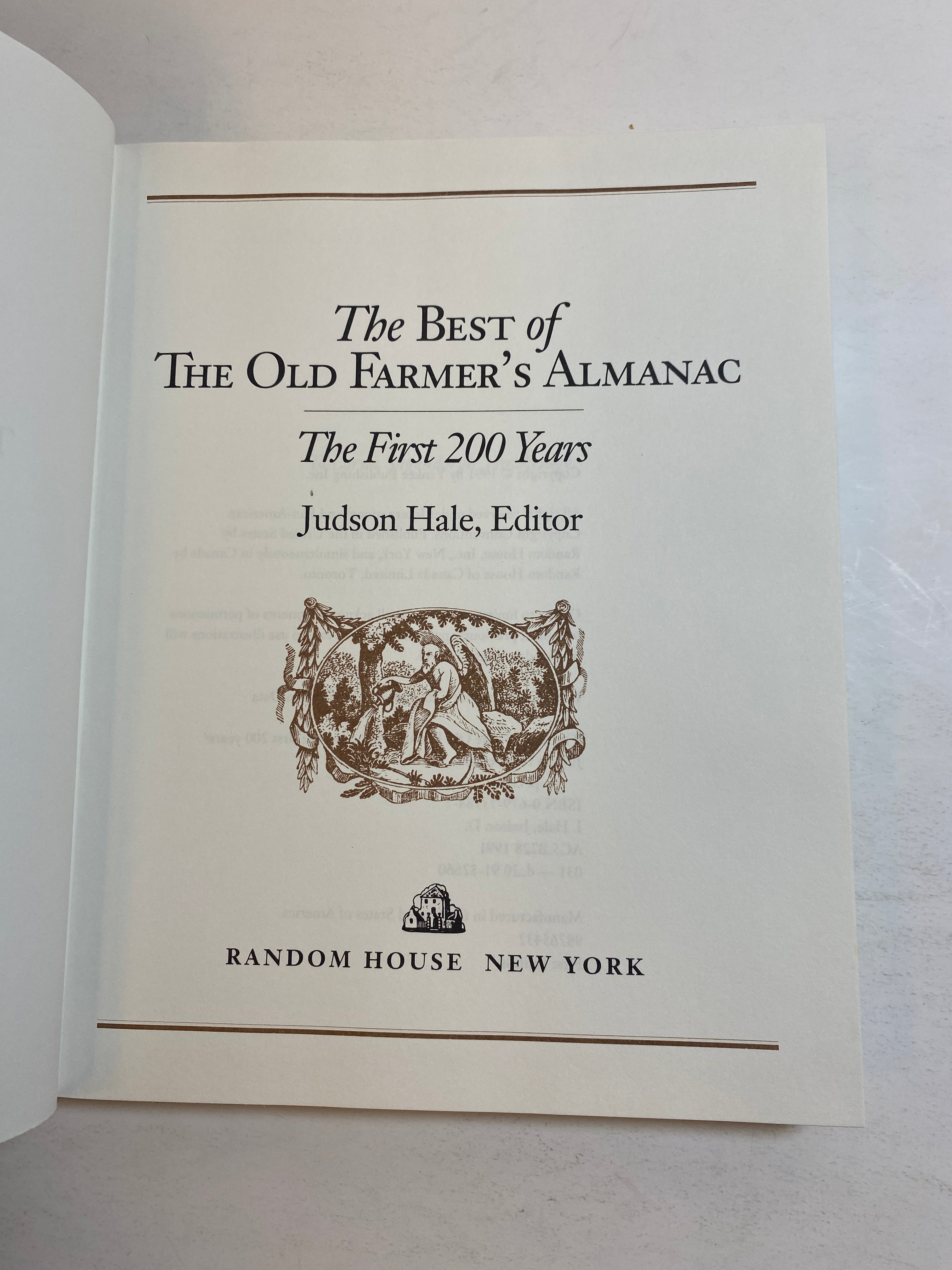 The Best of the Farmer's Almanac First 200 Years Judson Hale 1991