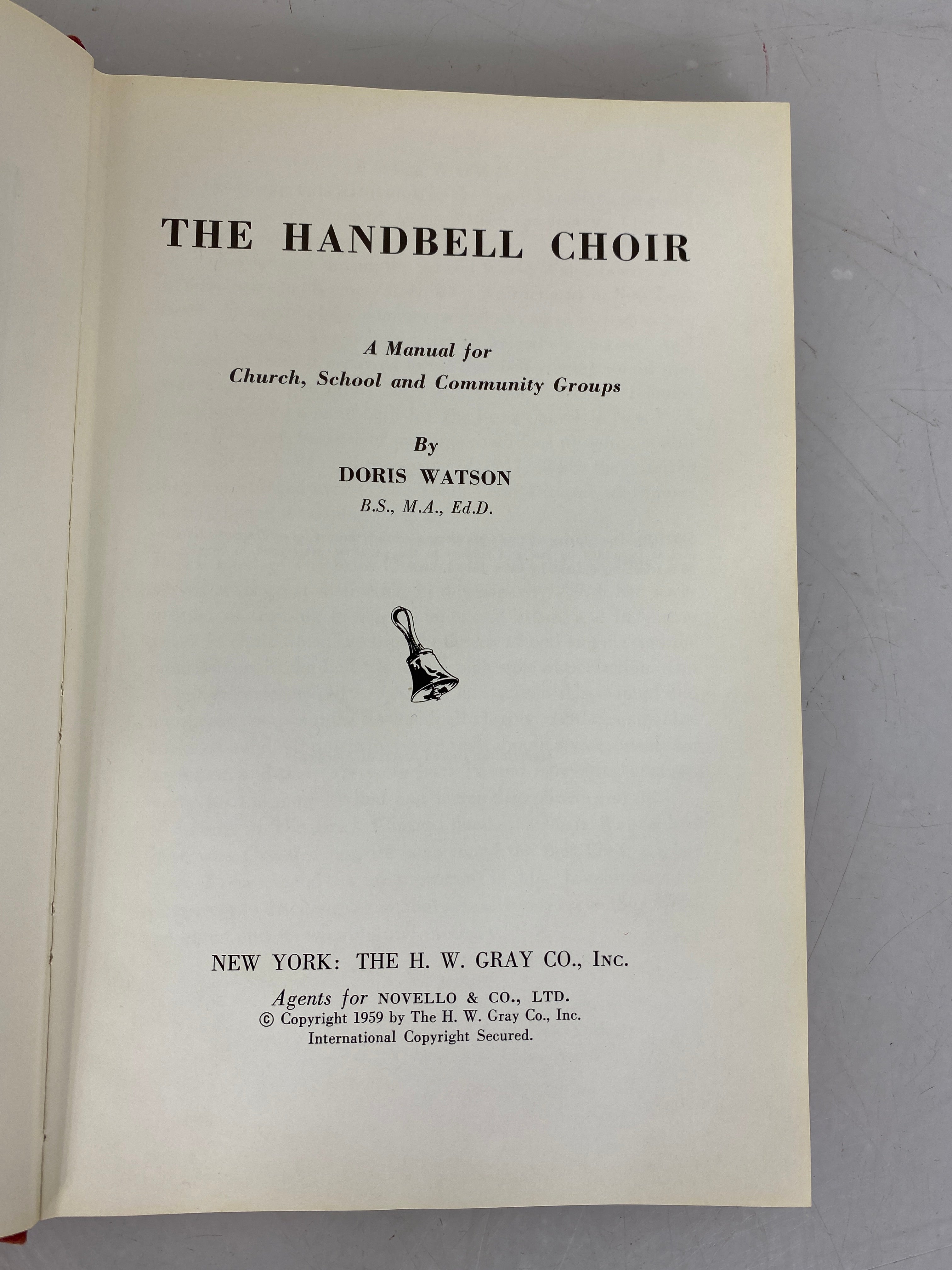 The Handbell Choir Doris Watson 1959 First Edition HC DJ