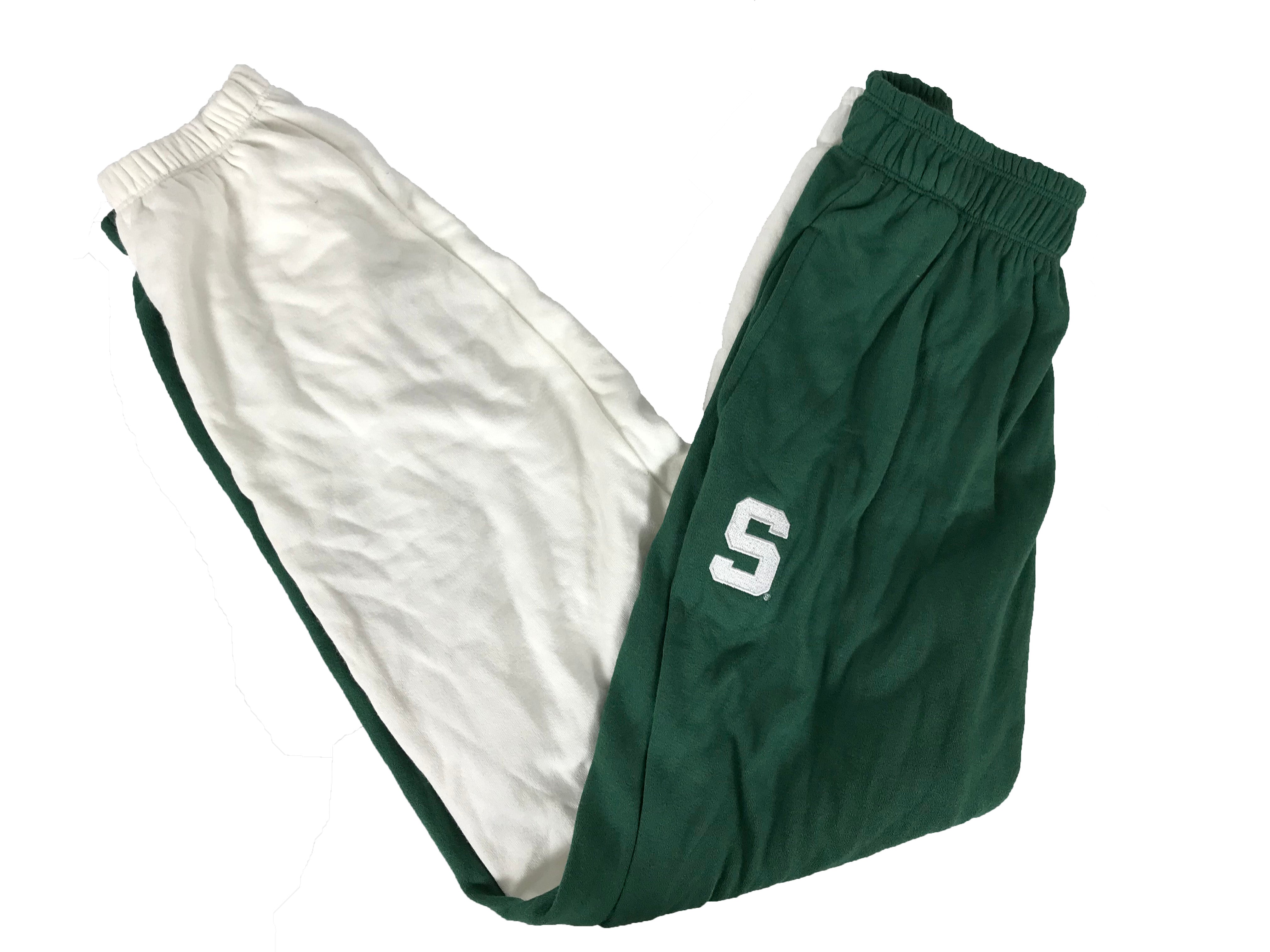 Hype and Vice Green and White Split Sweatpants Women's Size XL