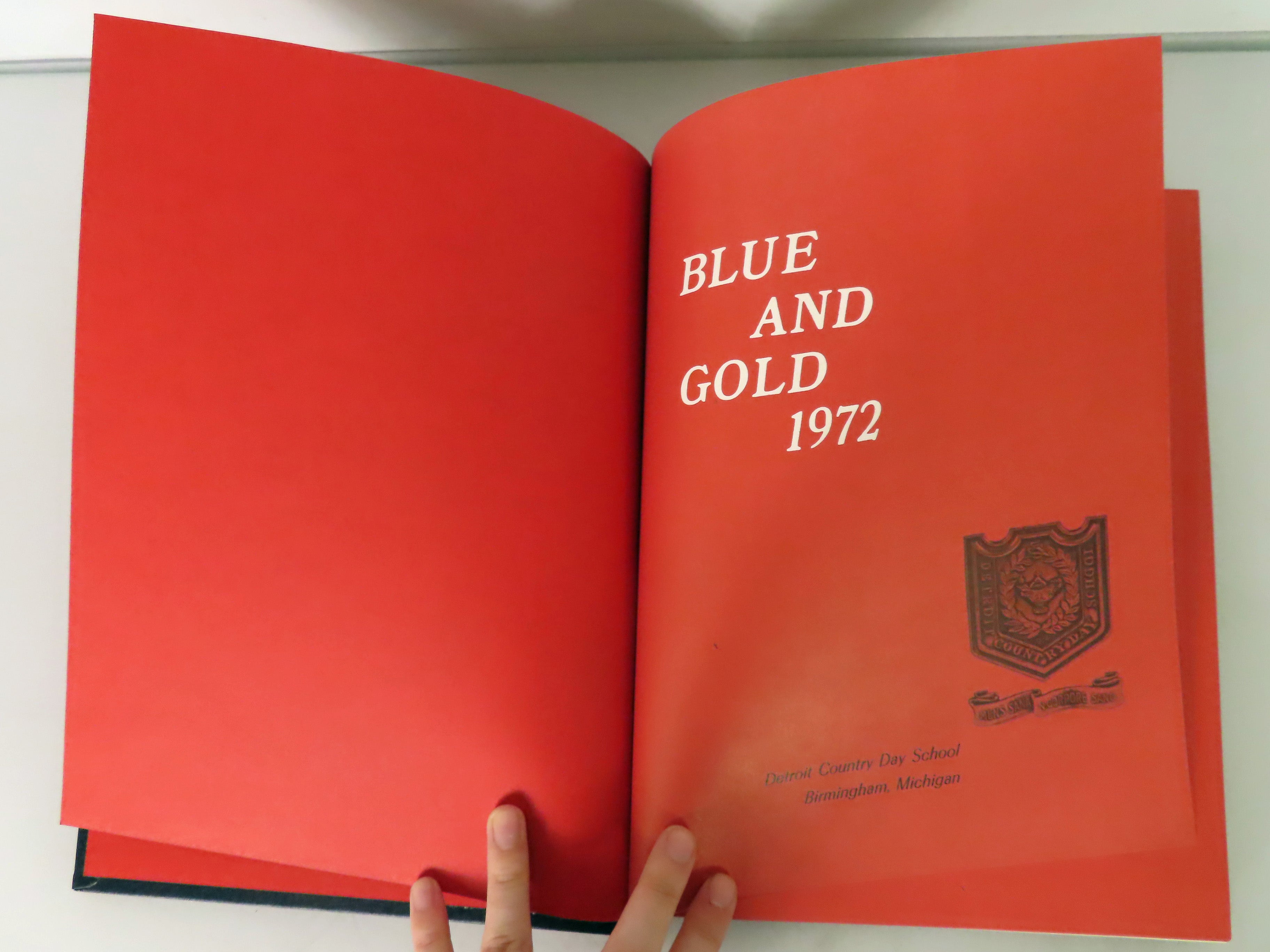 Blue and Gold 1972 Detroit Country Day School Yearbook Birmingham Michigan
