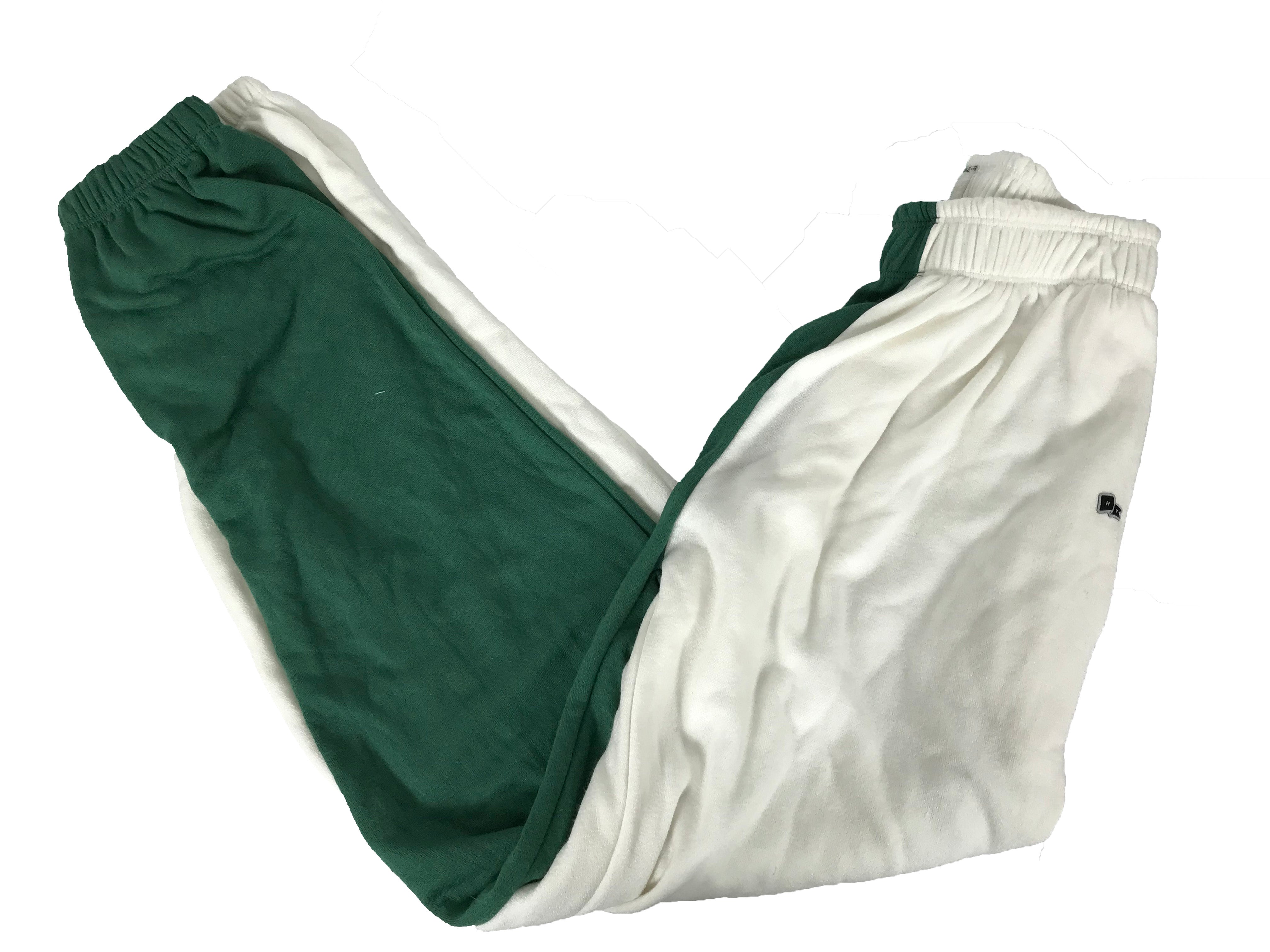 Hype and Vice Green and White Split Sweatpants Women's Size XL