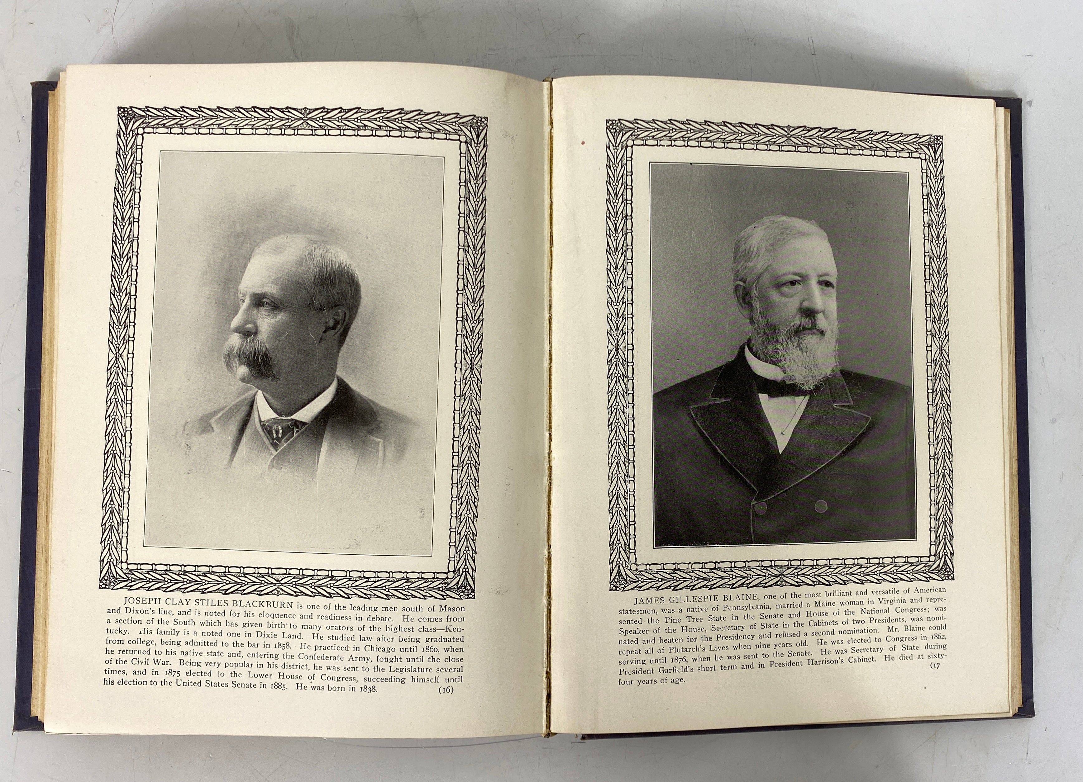 Famous Americans by Everett Their Portraits Biographies c1901 Antique HC