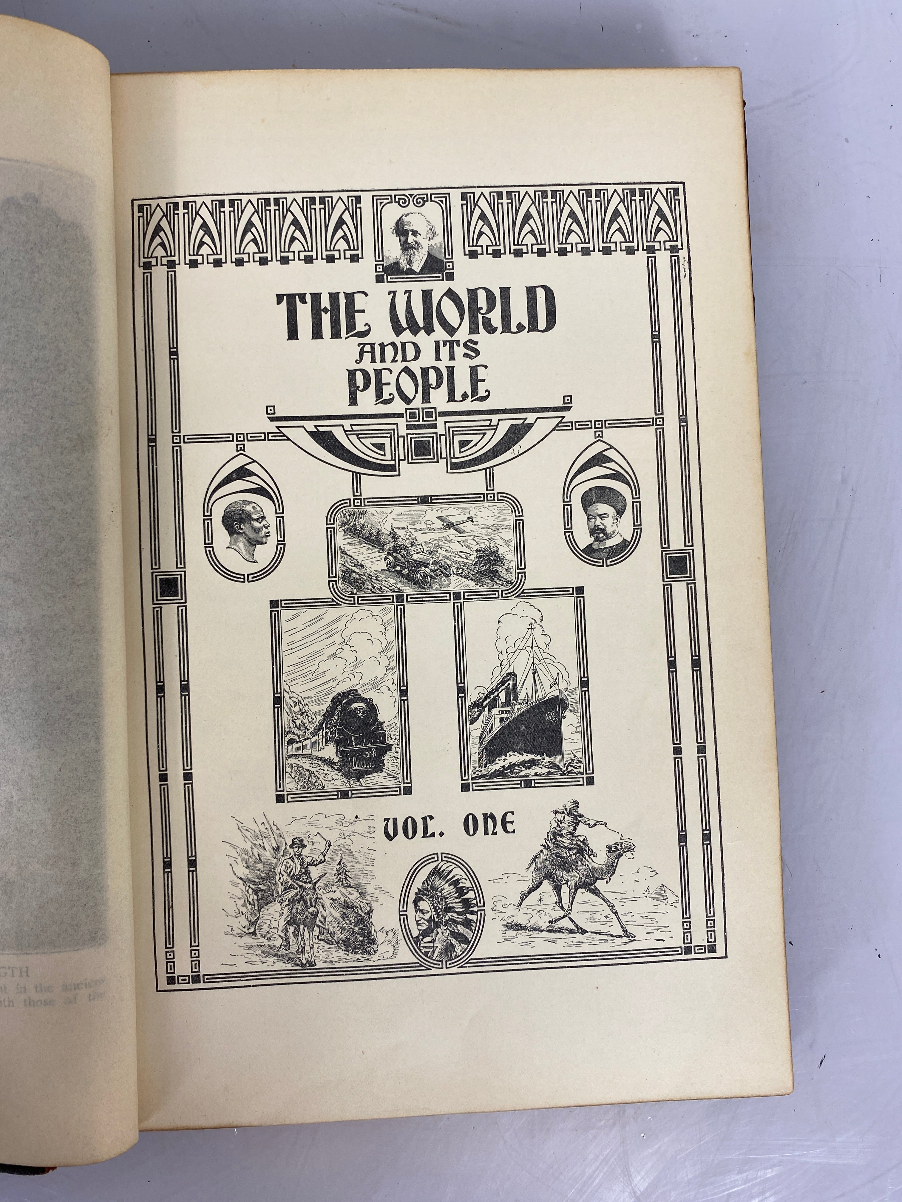 Set of 7: The World and its People by Horne Vol. 1-7 1925 HC