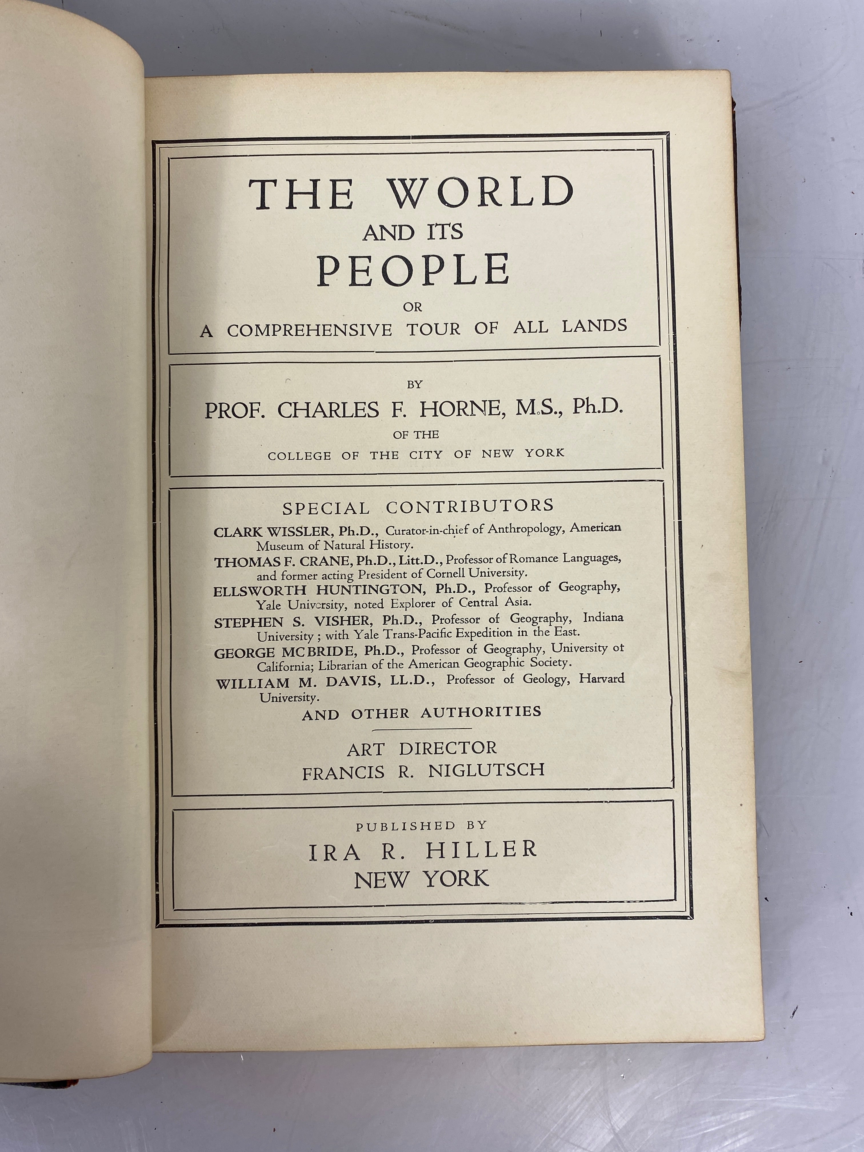 Set of 7: The World and its People by Horne Vol. 1-7 1925 HC