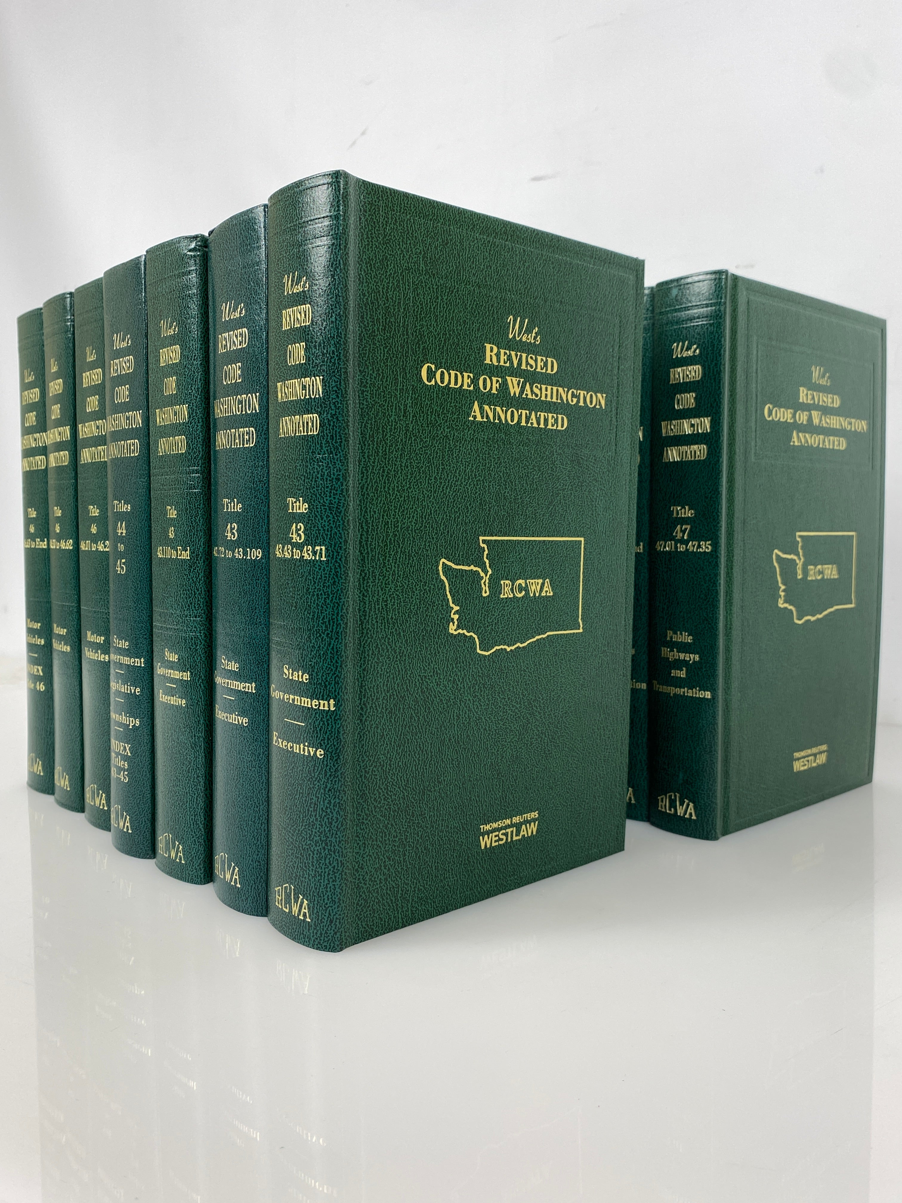 Lot of 16 West's Revised Code of Washington Annotated 2007-2014 HC