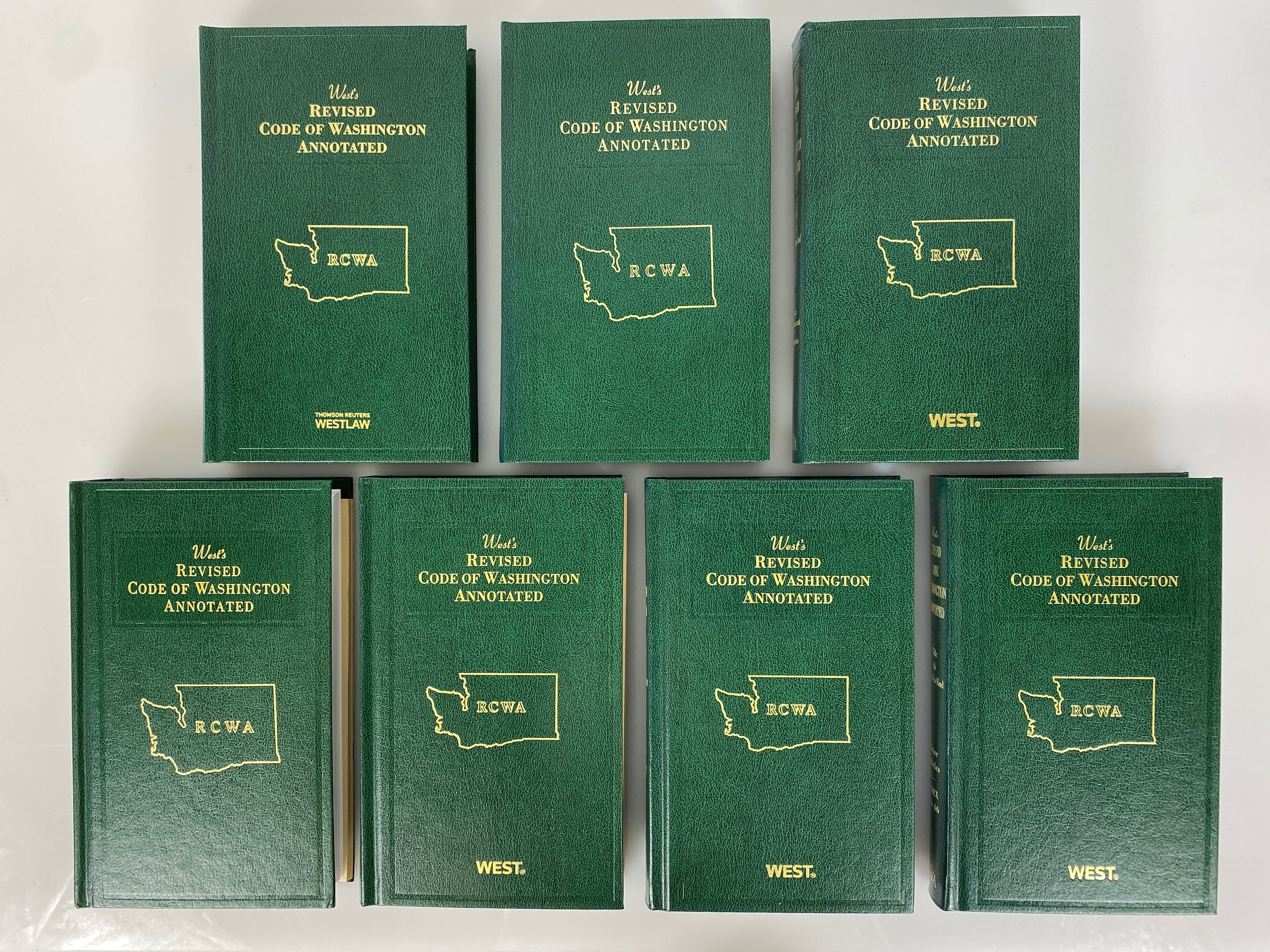 Lot of 16 West's Revised Code of Washington Annotated 2007-2014 HC