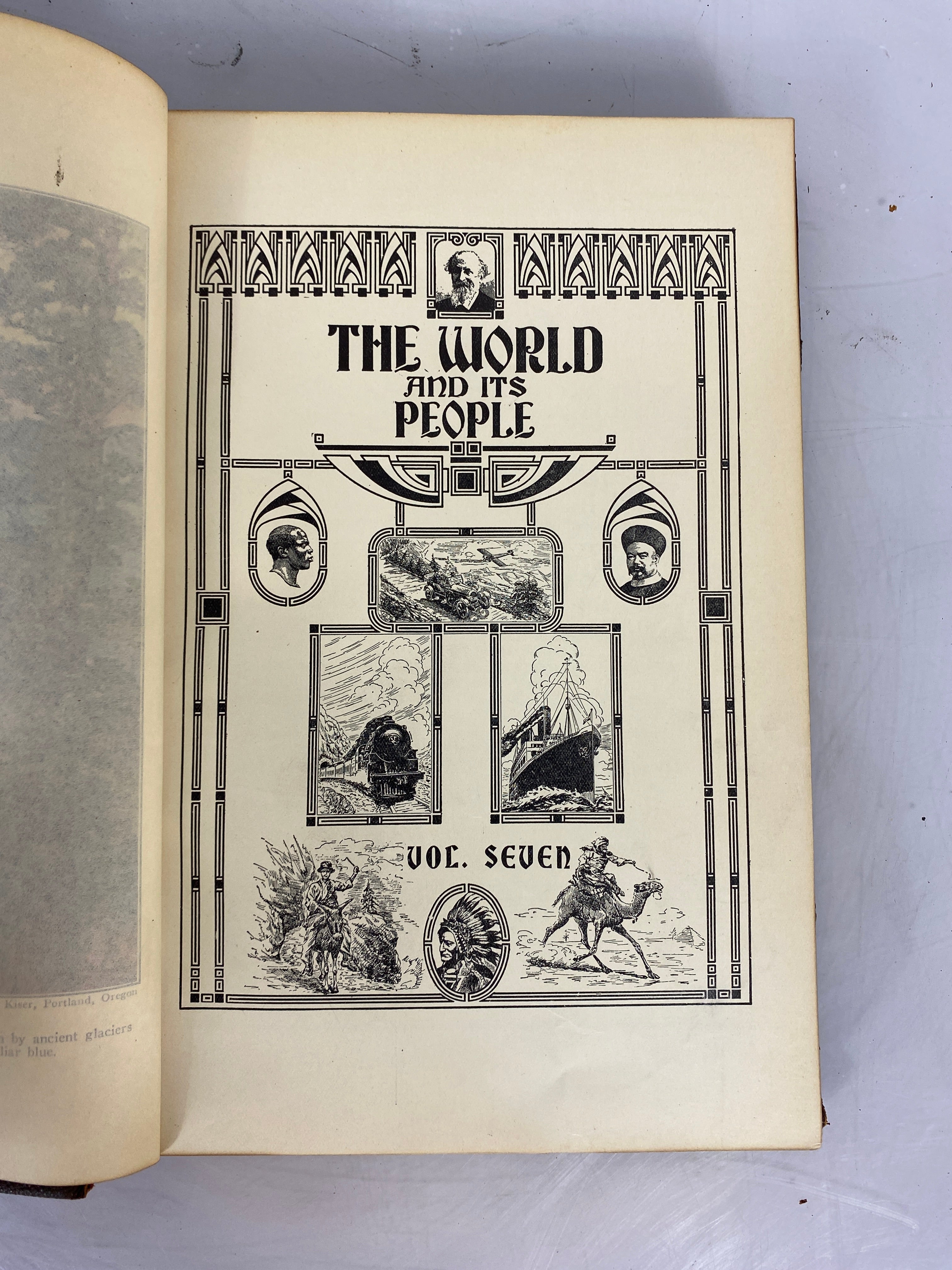 Set of 7: The World and its People by Horne Vol. 1-7 1925 HC