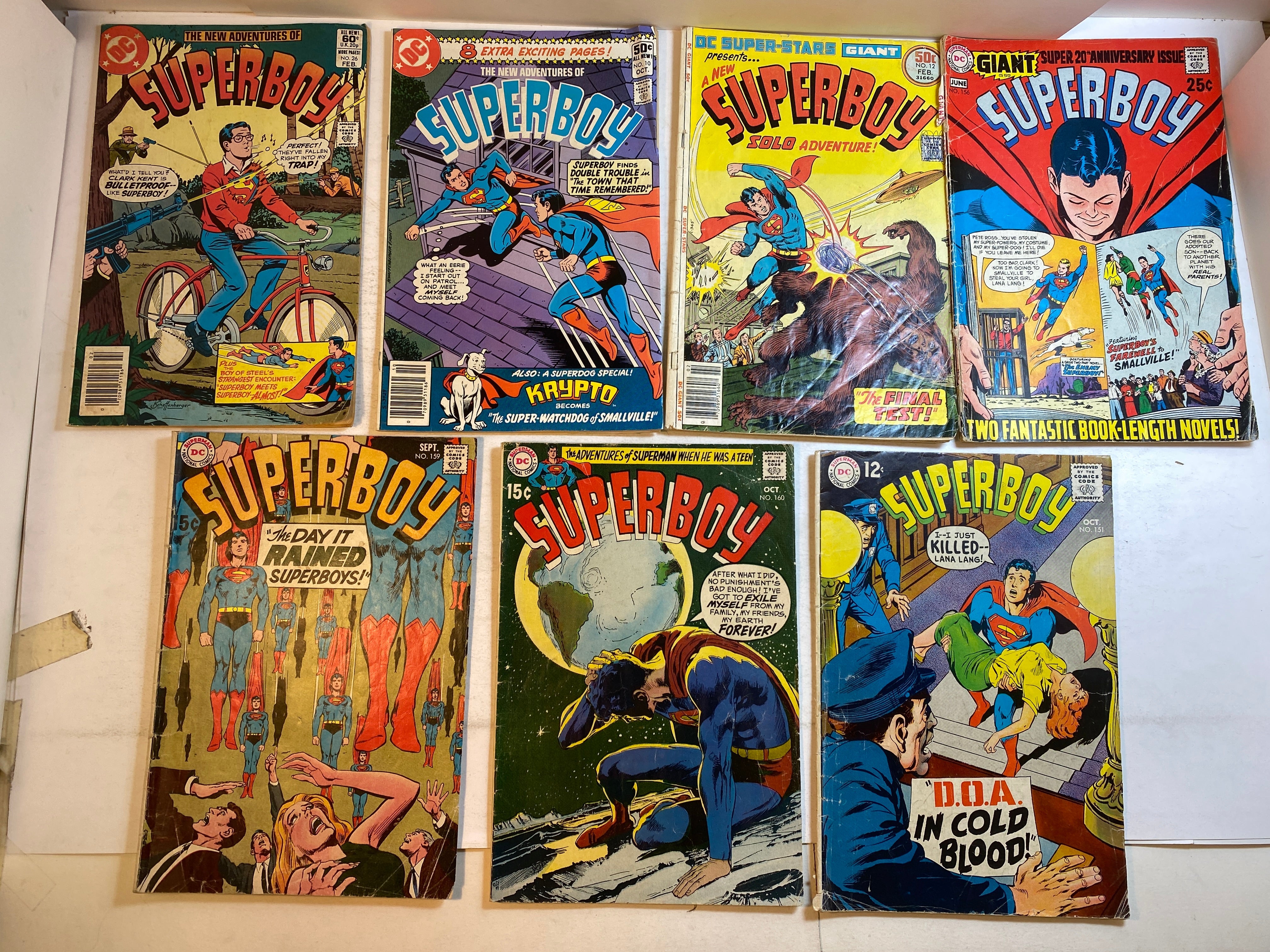 Lot of 11 Superboy DC Comics 1969-1982