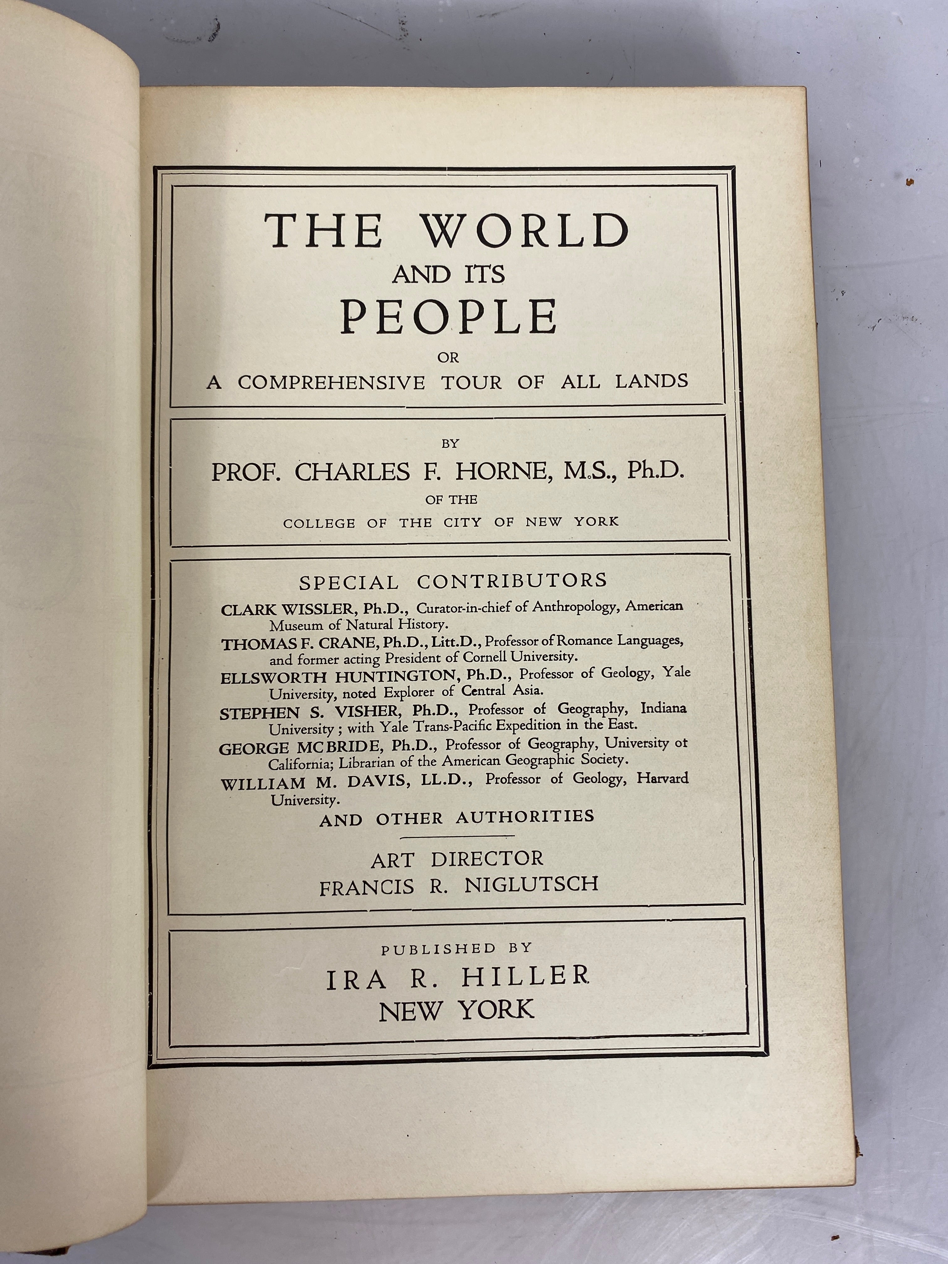 Set of 7: The World and its People by Horne Vol. 1-7 1925 HC