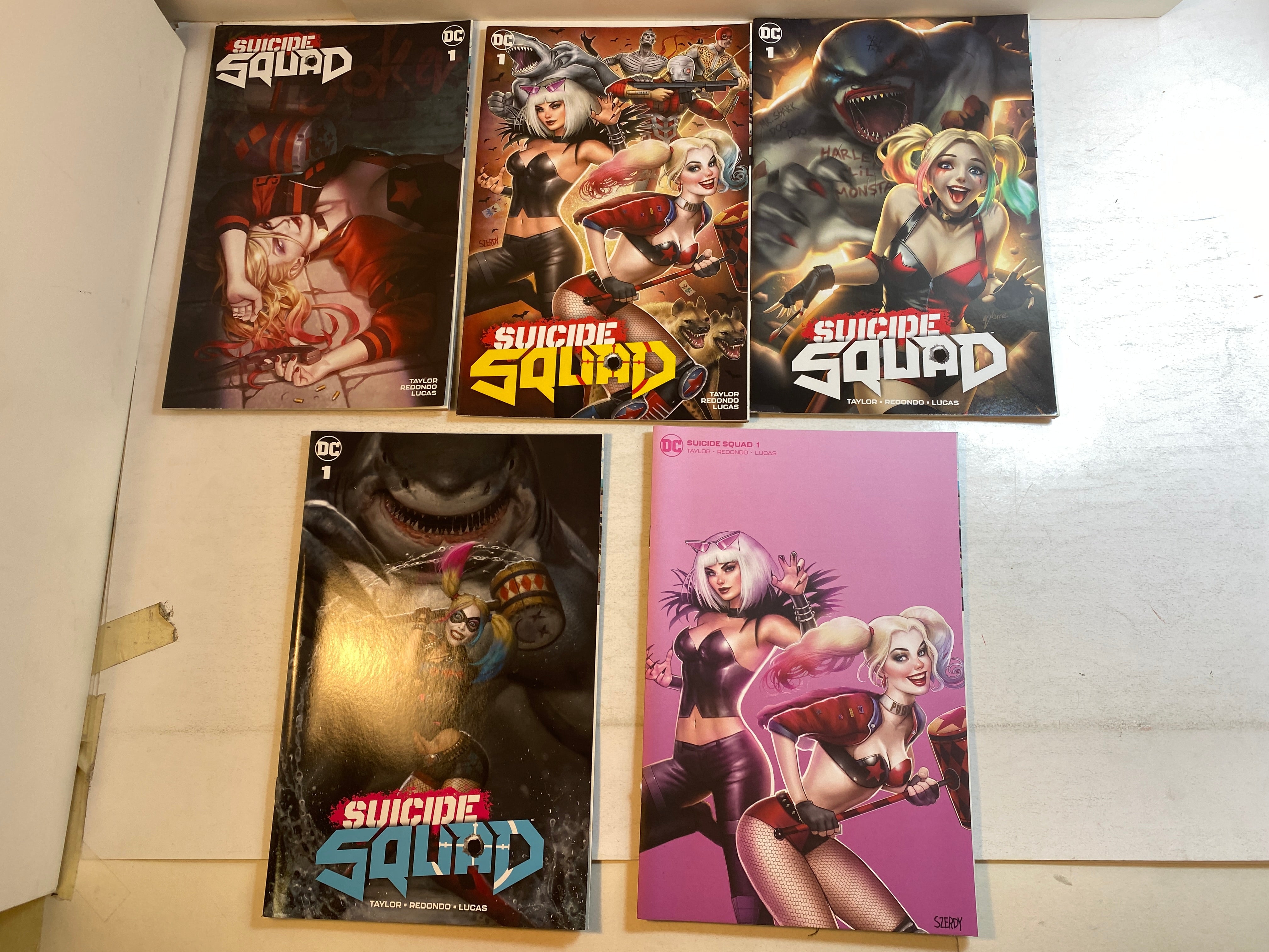 Lot of 9 Suicide Squad #1 DC Comics Variant Covers 2020