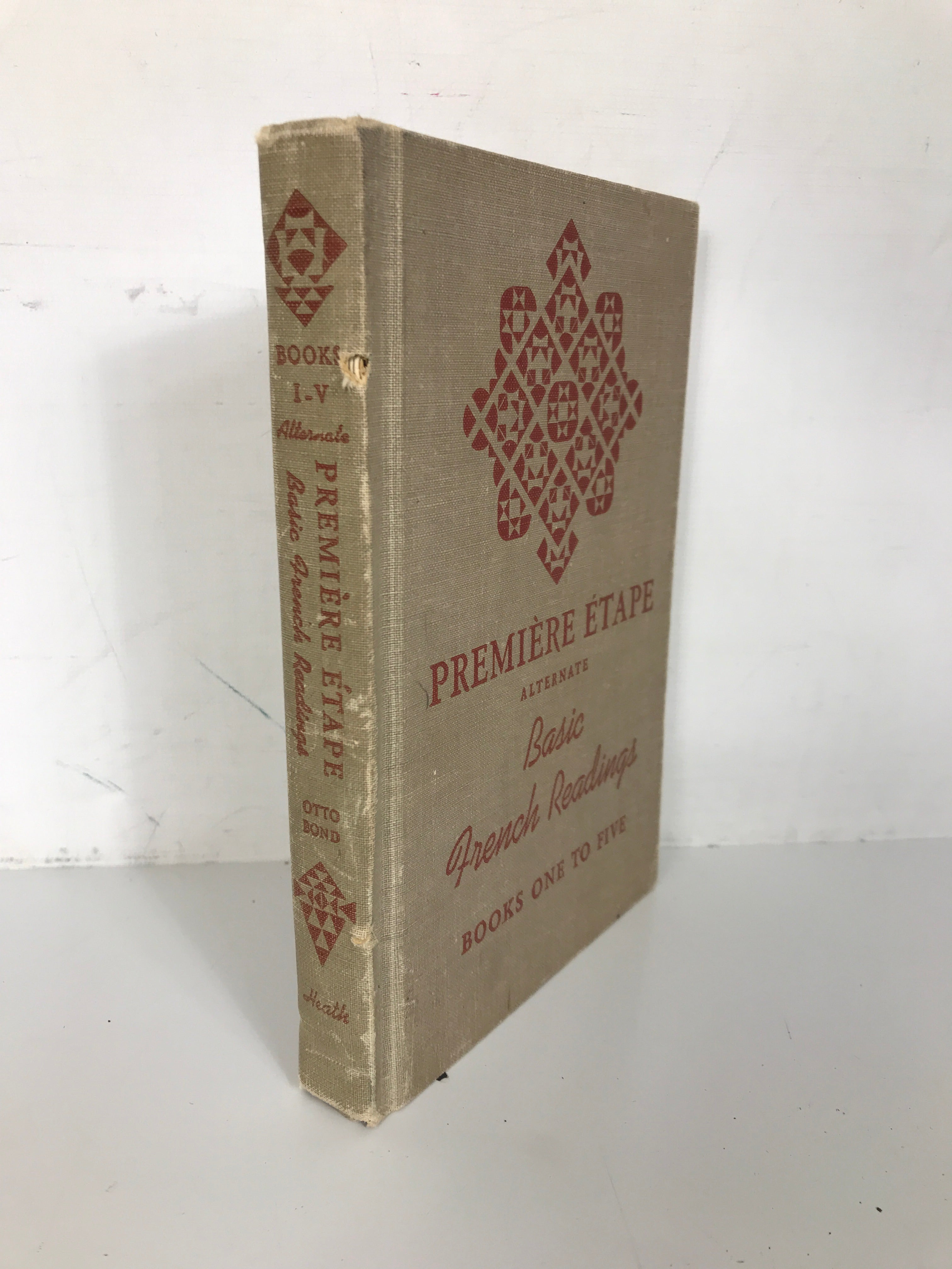 Premiere Etape Basic French Readings Books 1-5 Otto Bond 1947 HC