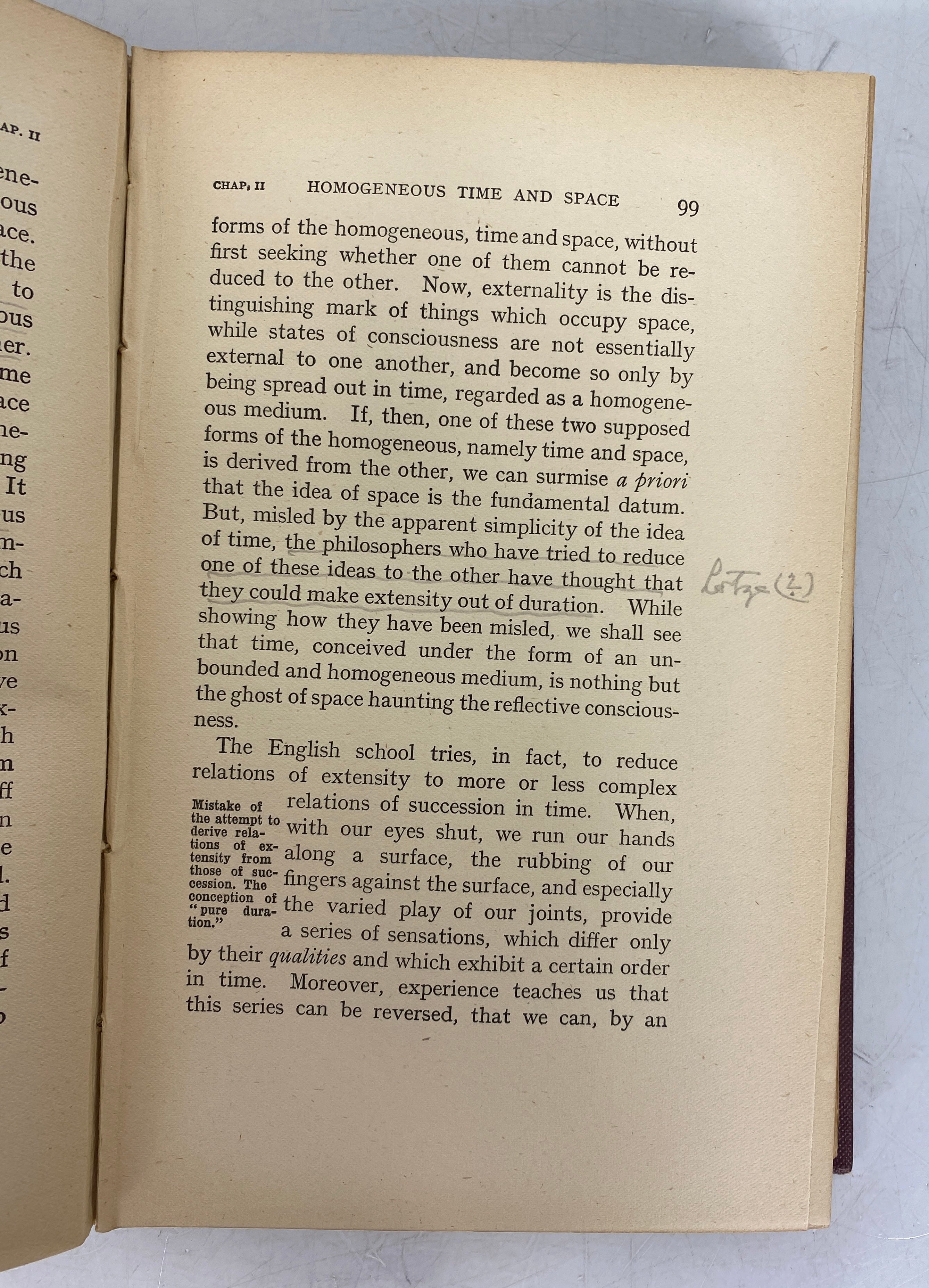 Time and Free Will by Henri Bergson 1912 Second Edition Antique HC