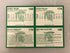 Uncut Sheet of 4 Trading Cards - 1990 Michigan State Collegiate Sports Collection