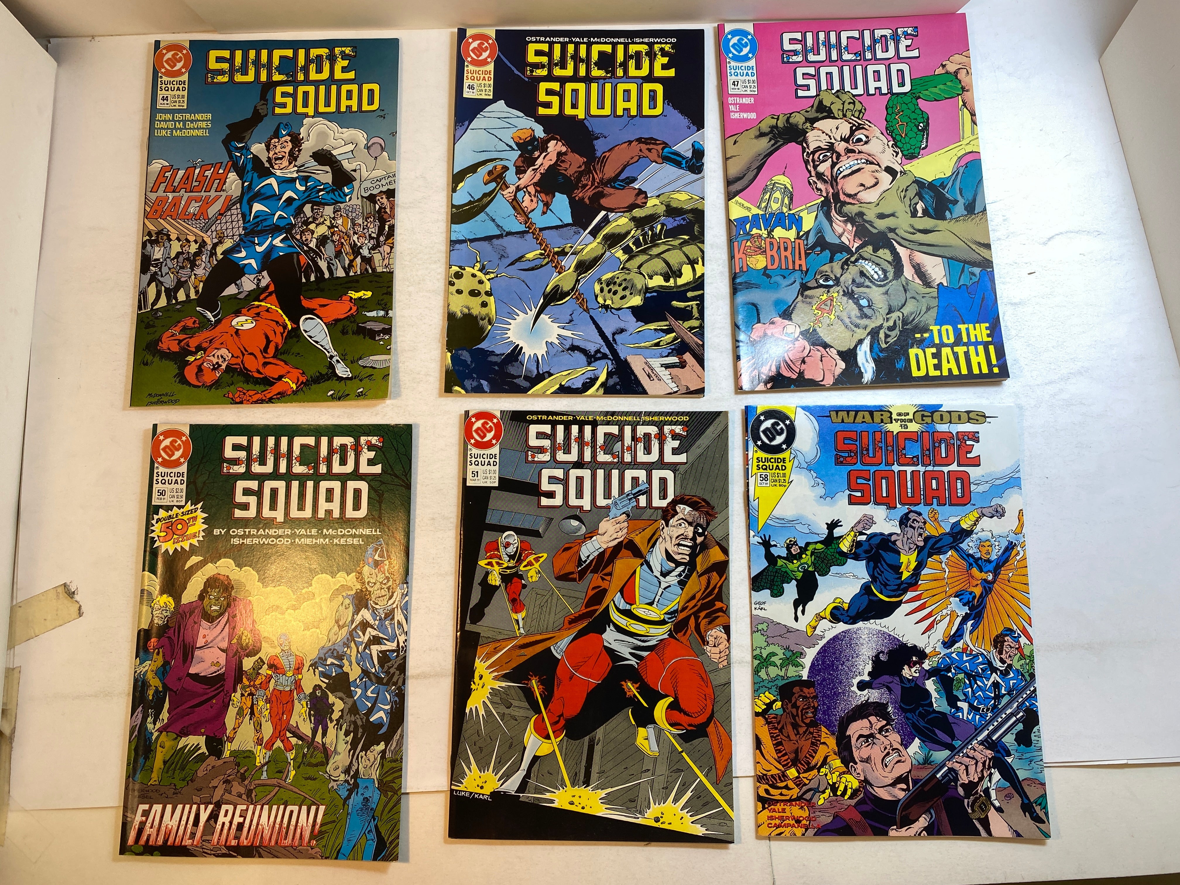 Lot of 6 Suicide Squad DC Comics 1990-1991