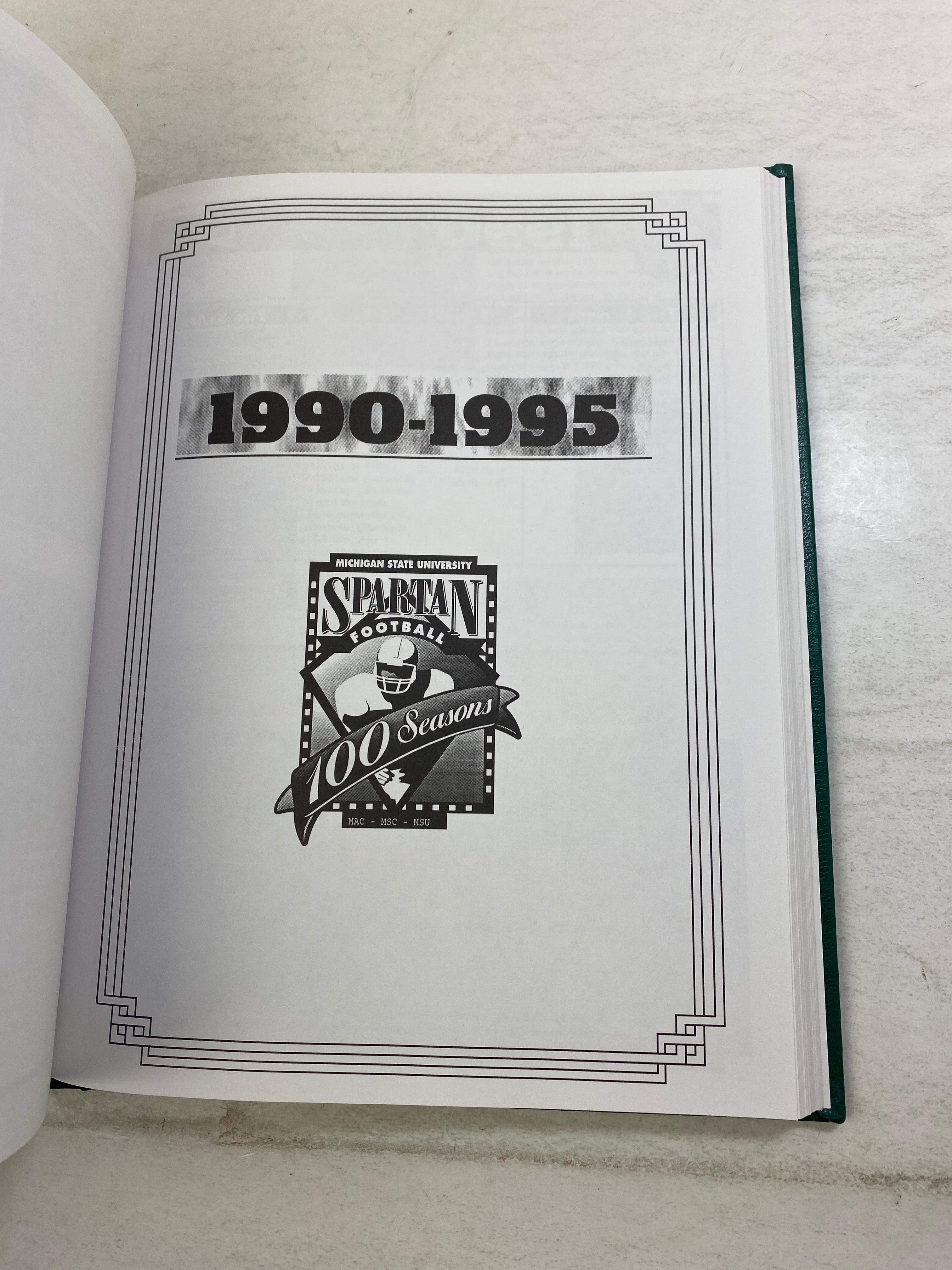Spartan Football 100 Seasons of Gridiron Glory 1996 HC