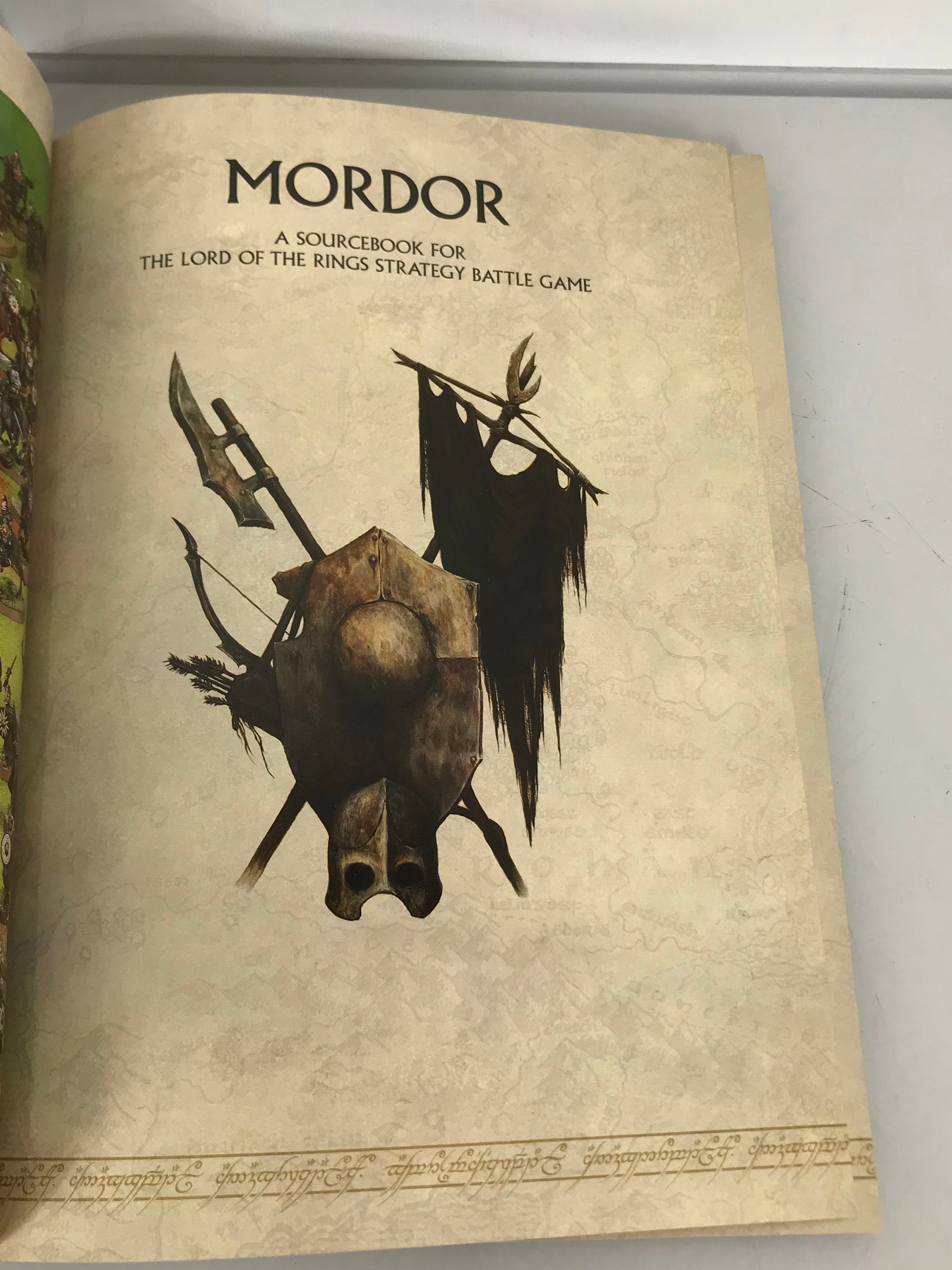 Lot of 7 Warhammer Lord of the Rings Rulebooks