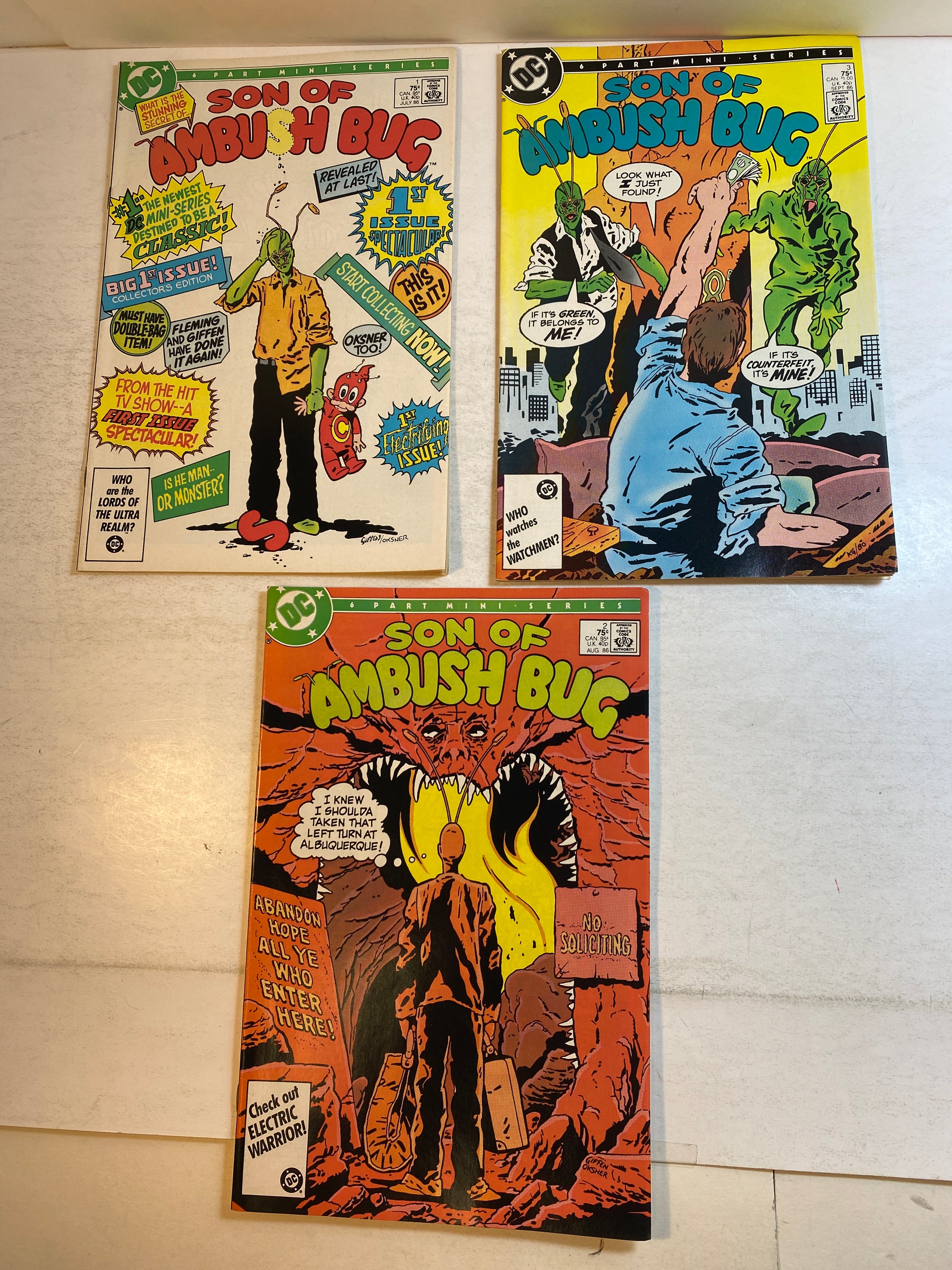 Lot of 3 Son of Ambush Bug DC Comics 1986