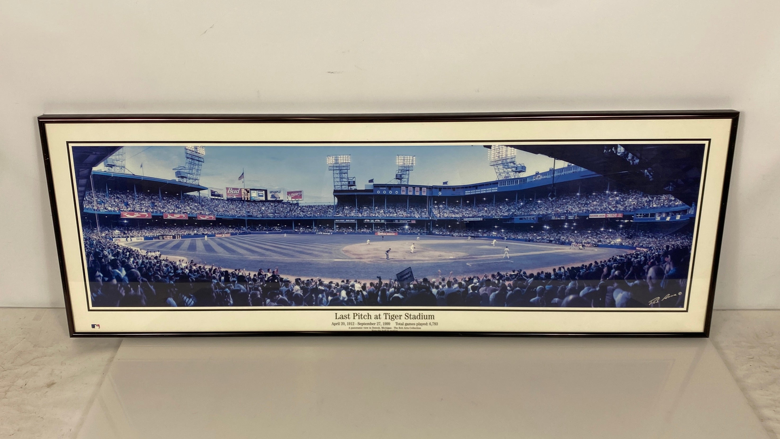 "Last Pitch at Tiger Stadium" By Rob Arra Framed Photograph