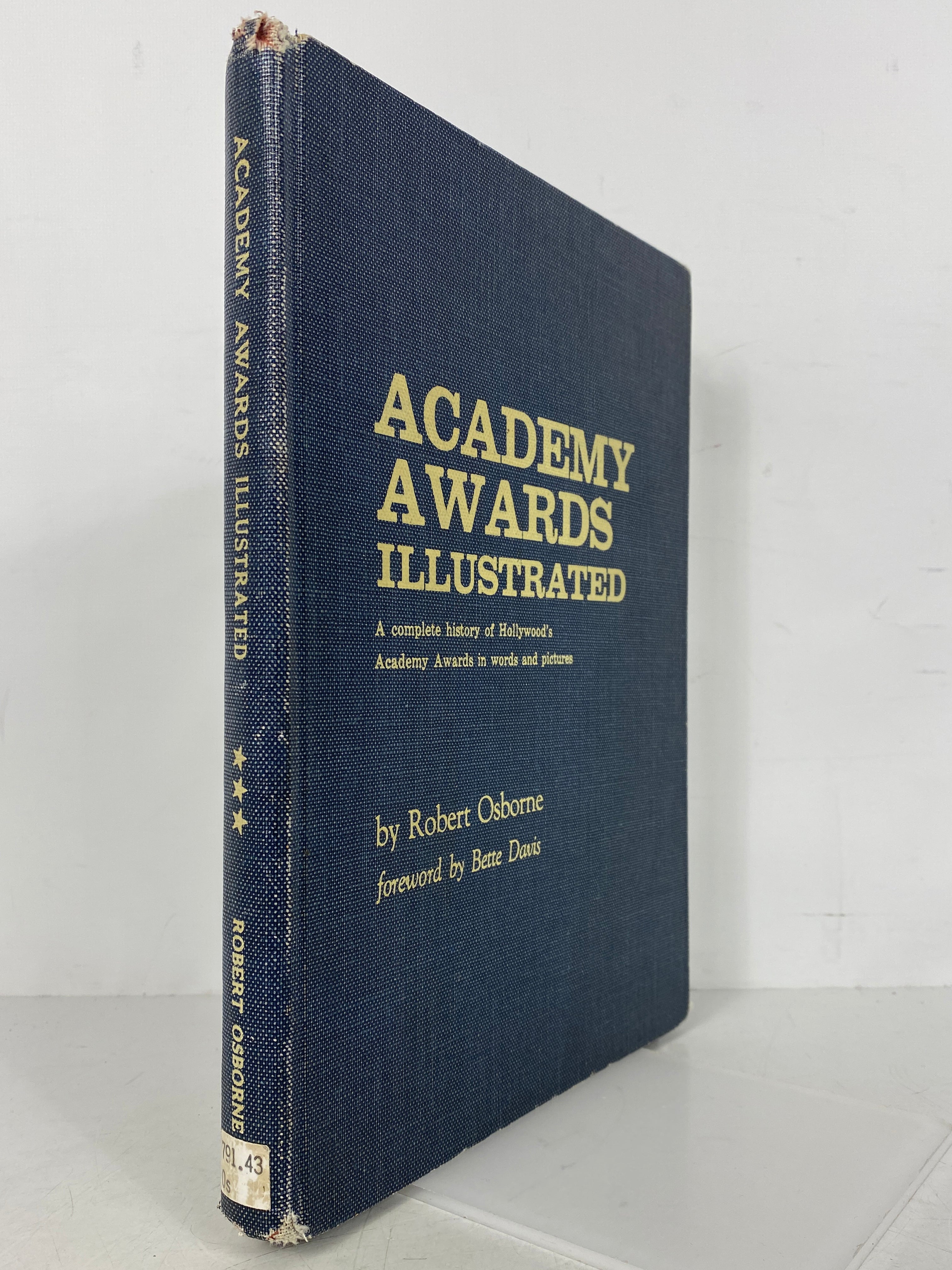 Academy Awards Illustrated Robert Osborne 1969 Vintage HC Ex-Library