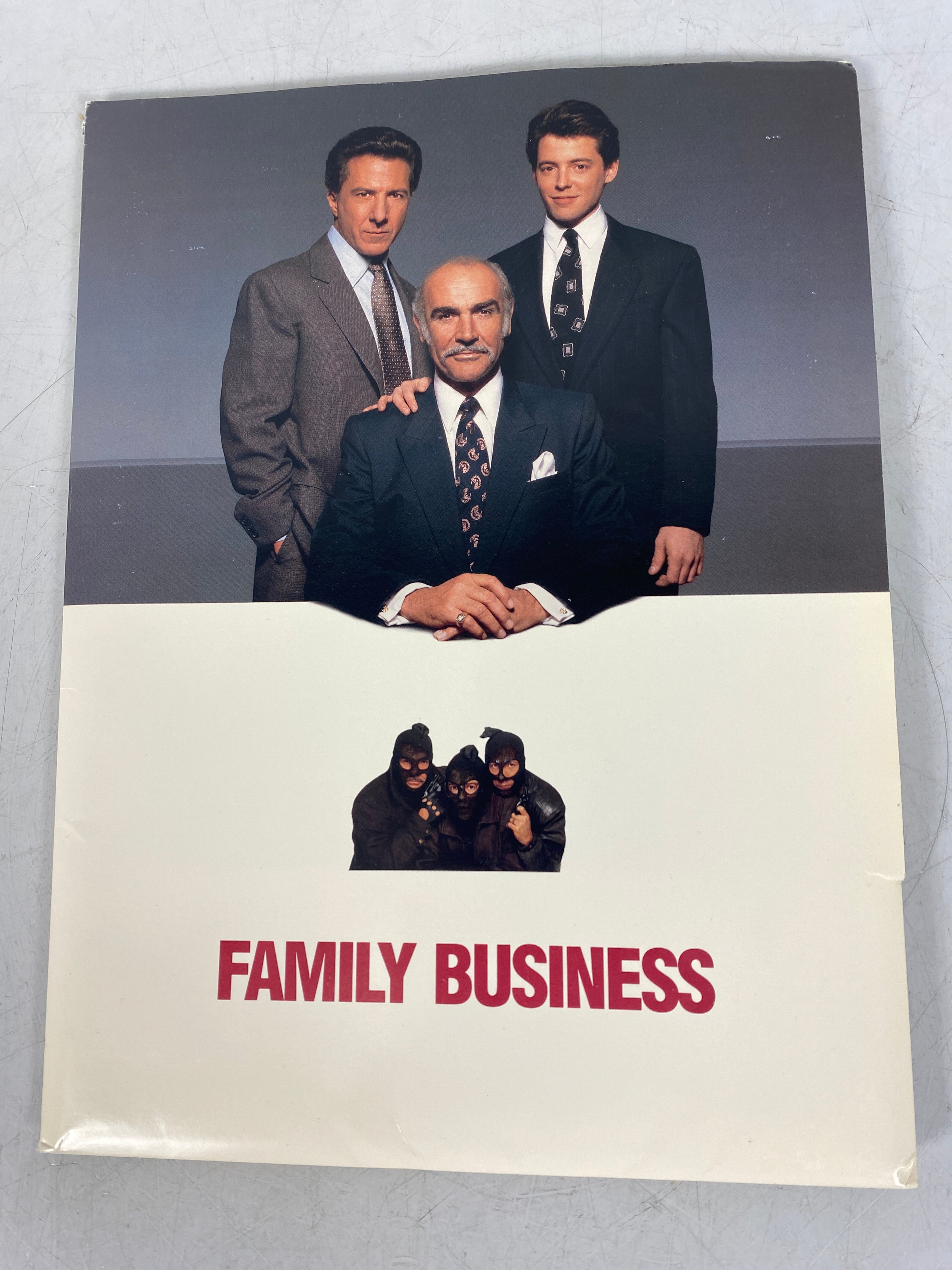 Family Business Movie Promotional Press Kit Broderick Hoffman Connery 1989