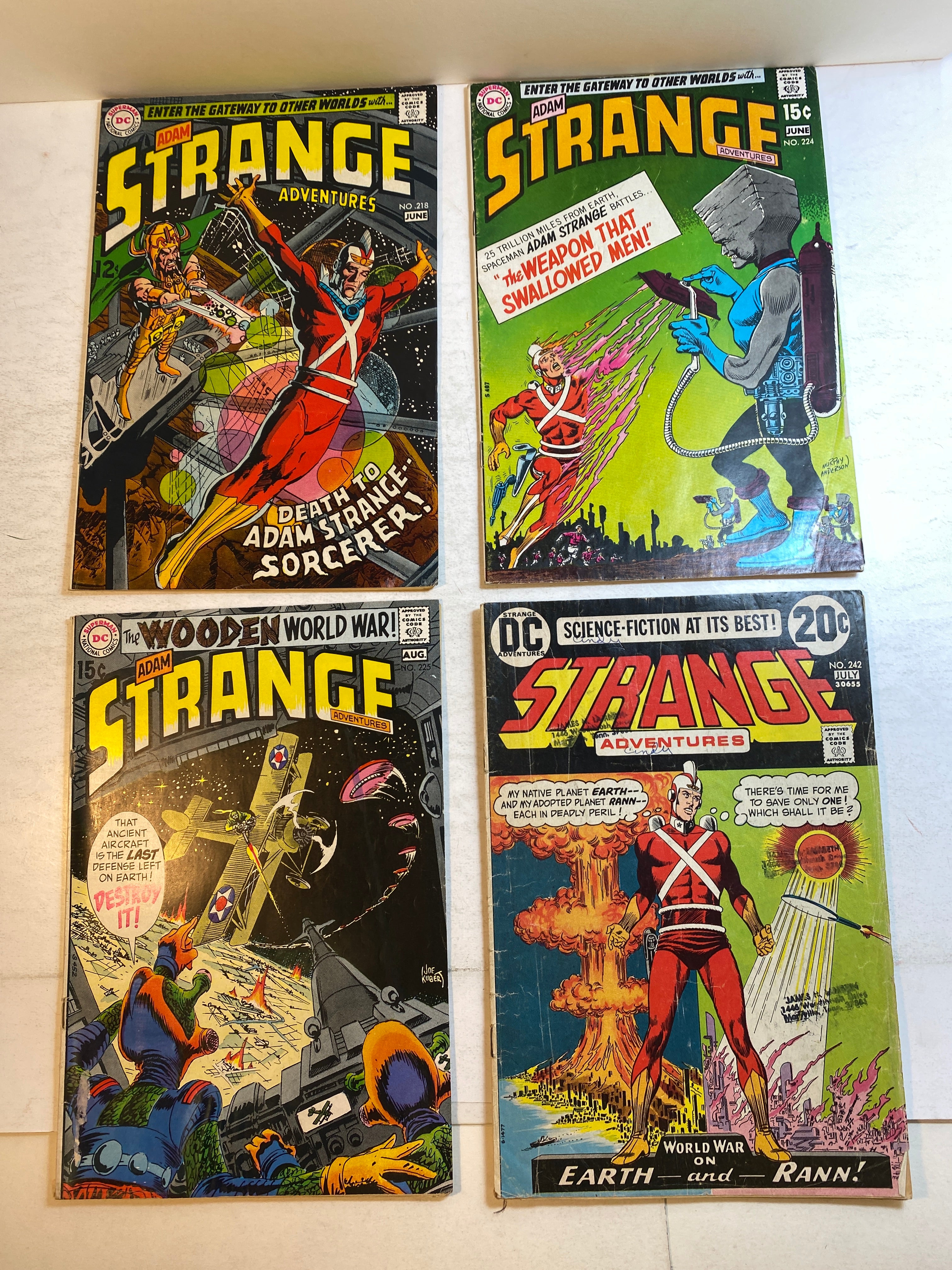 Lot of 4 Strange Adventures DC Comics 1969-1973