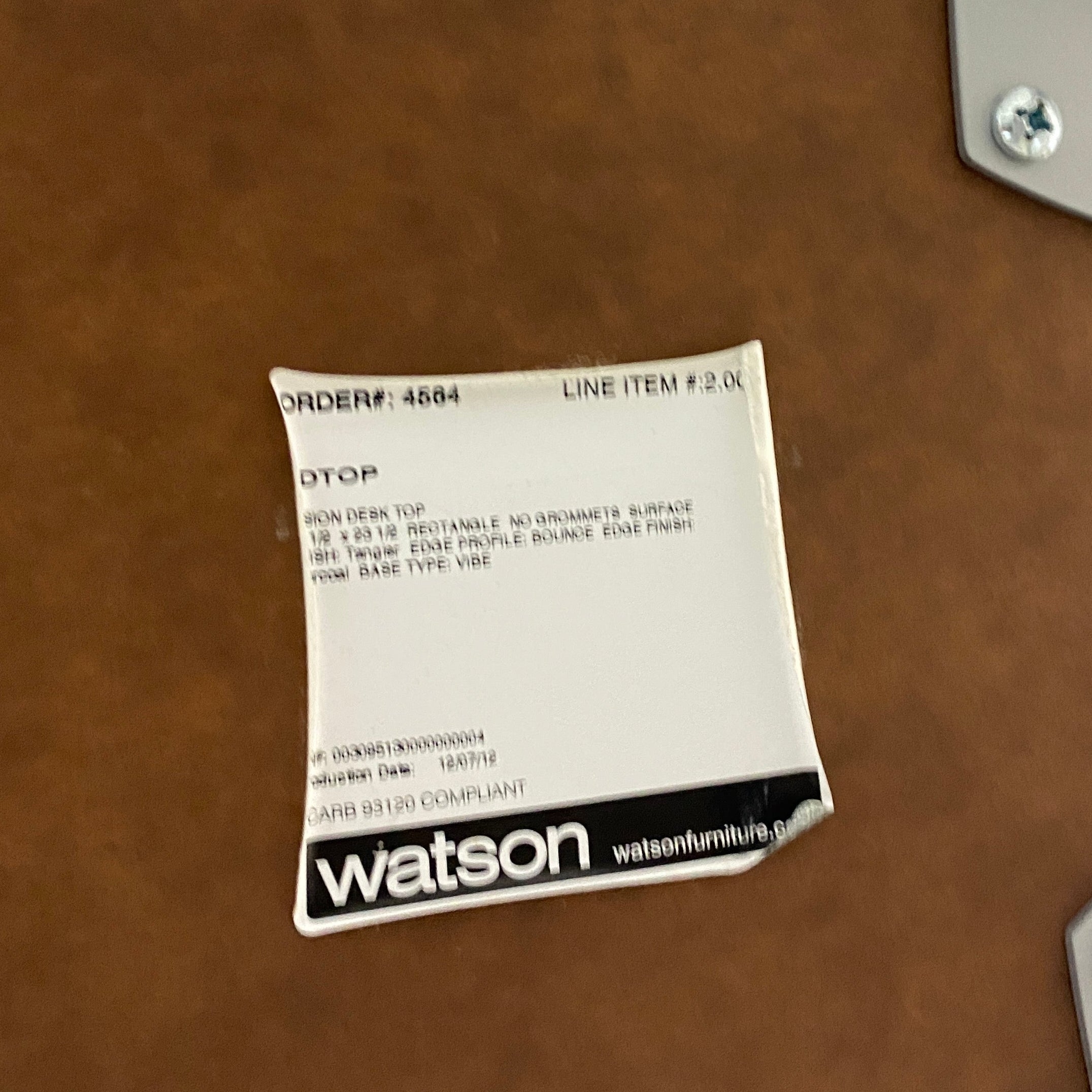 Watson Furniture Group #003095130000000004 Square Table w/ Adjustable Legs