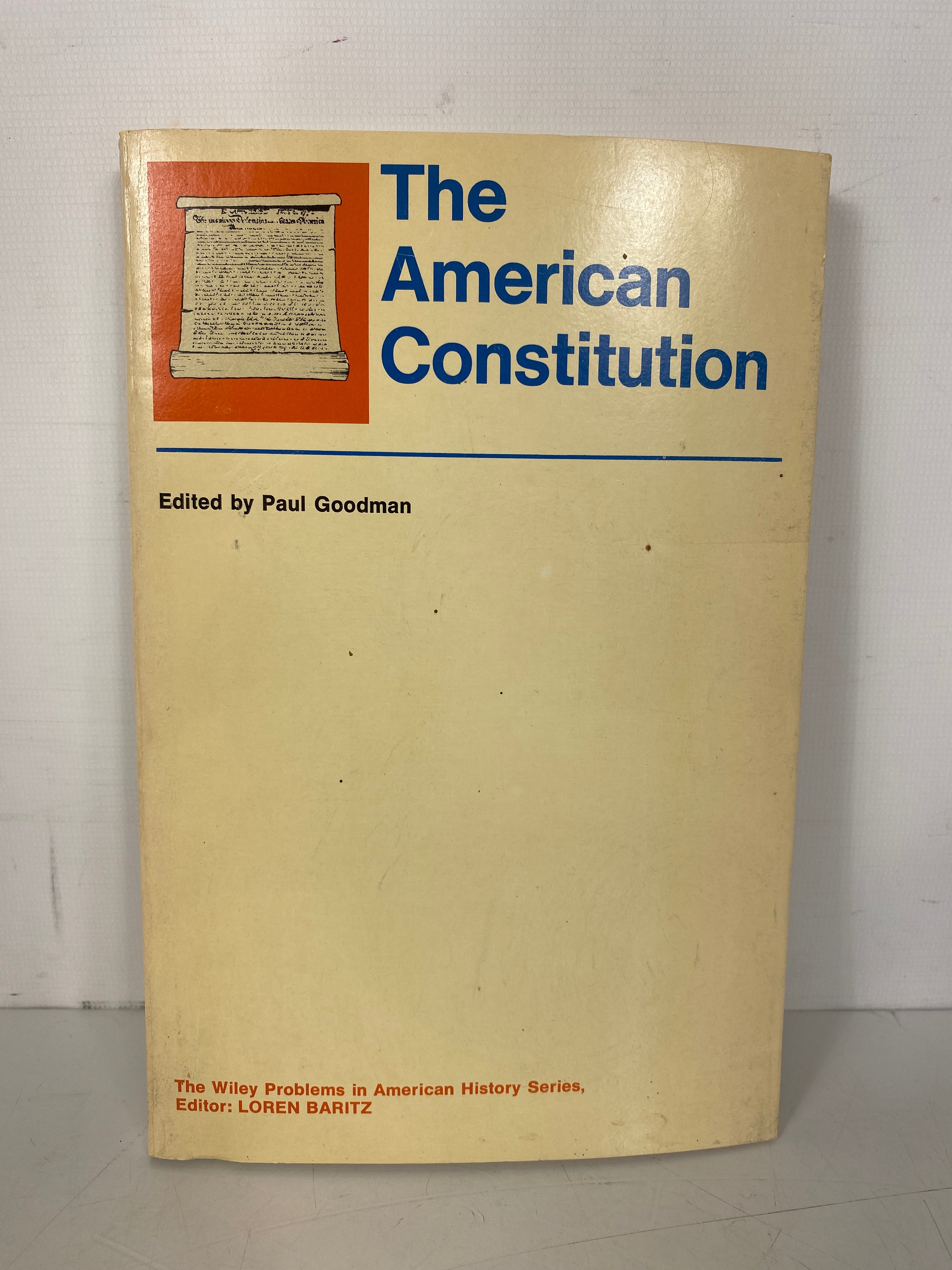 The American Constitution by Paul Goodman 1970 Vintage SC