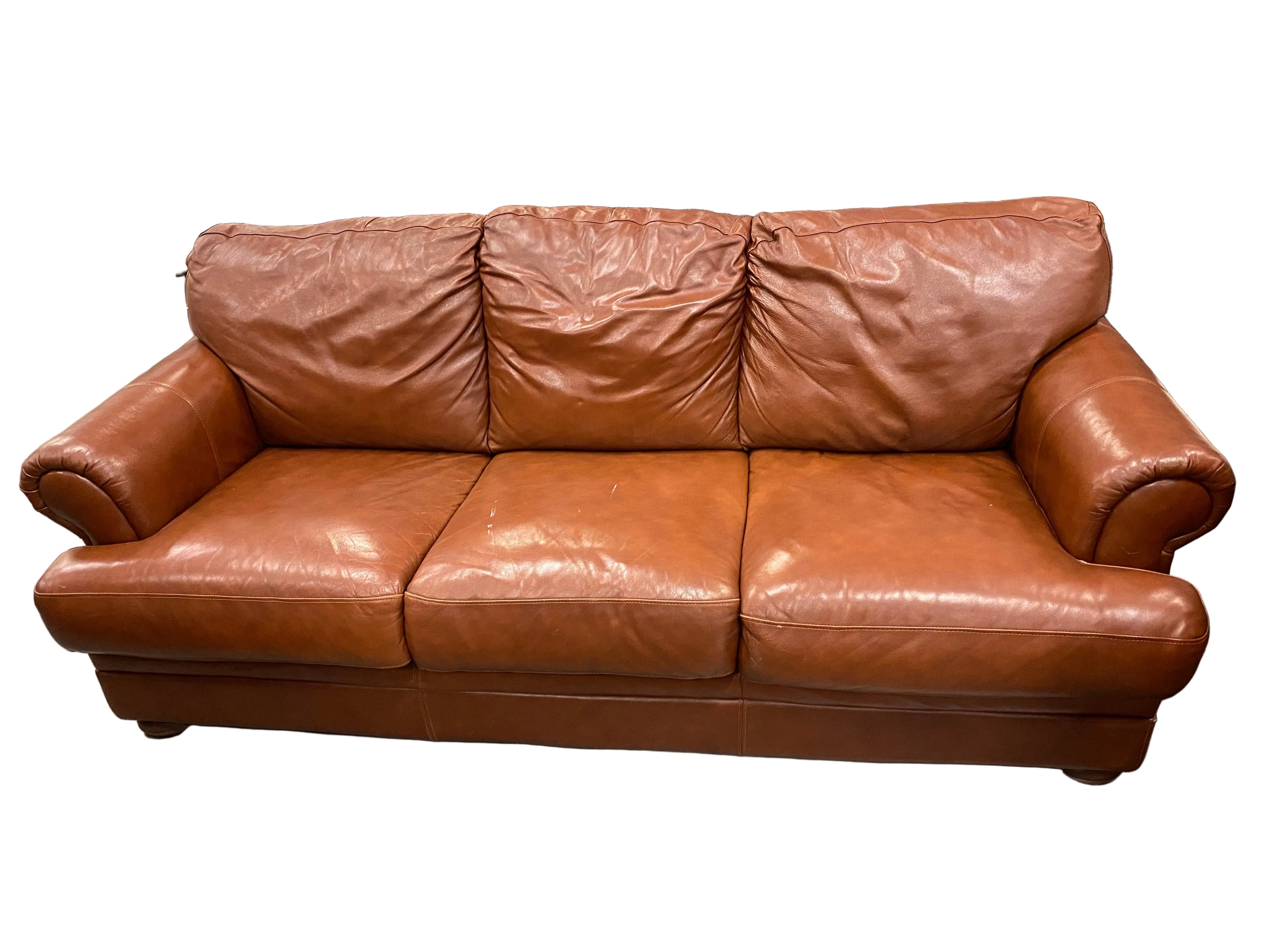 Divani Chateau D'ax Leather Couch