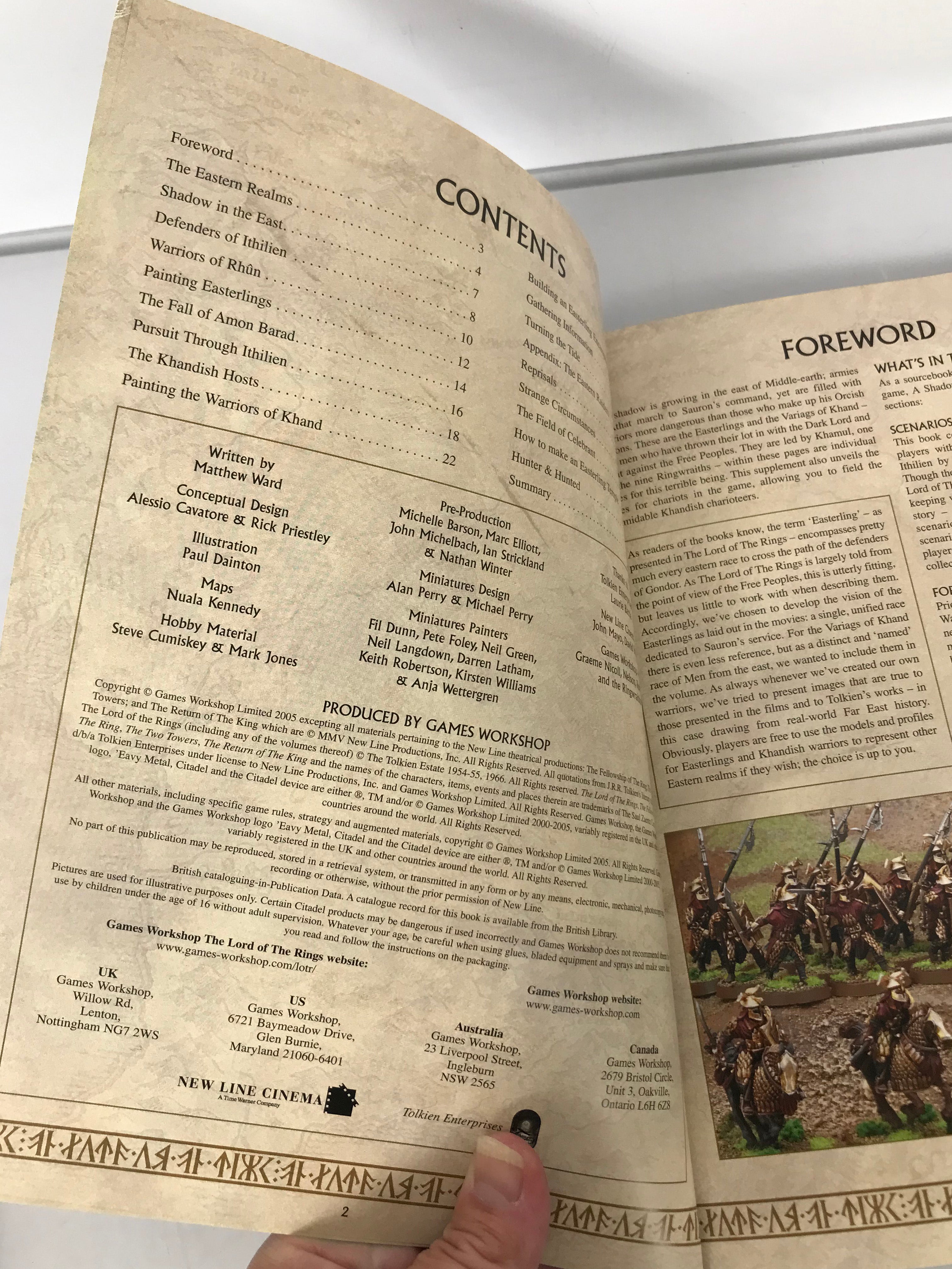 Lot of 7 Warhammer Lord of the Rings Rulebooks