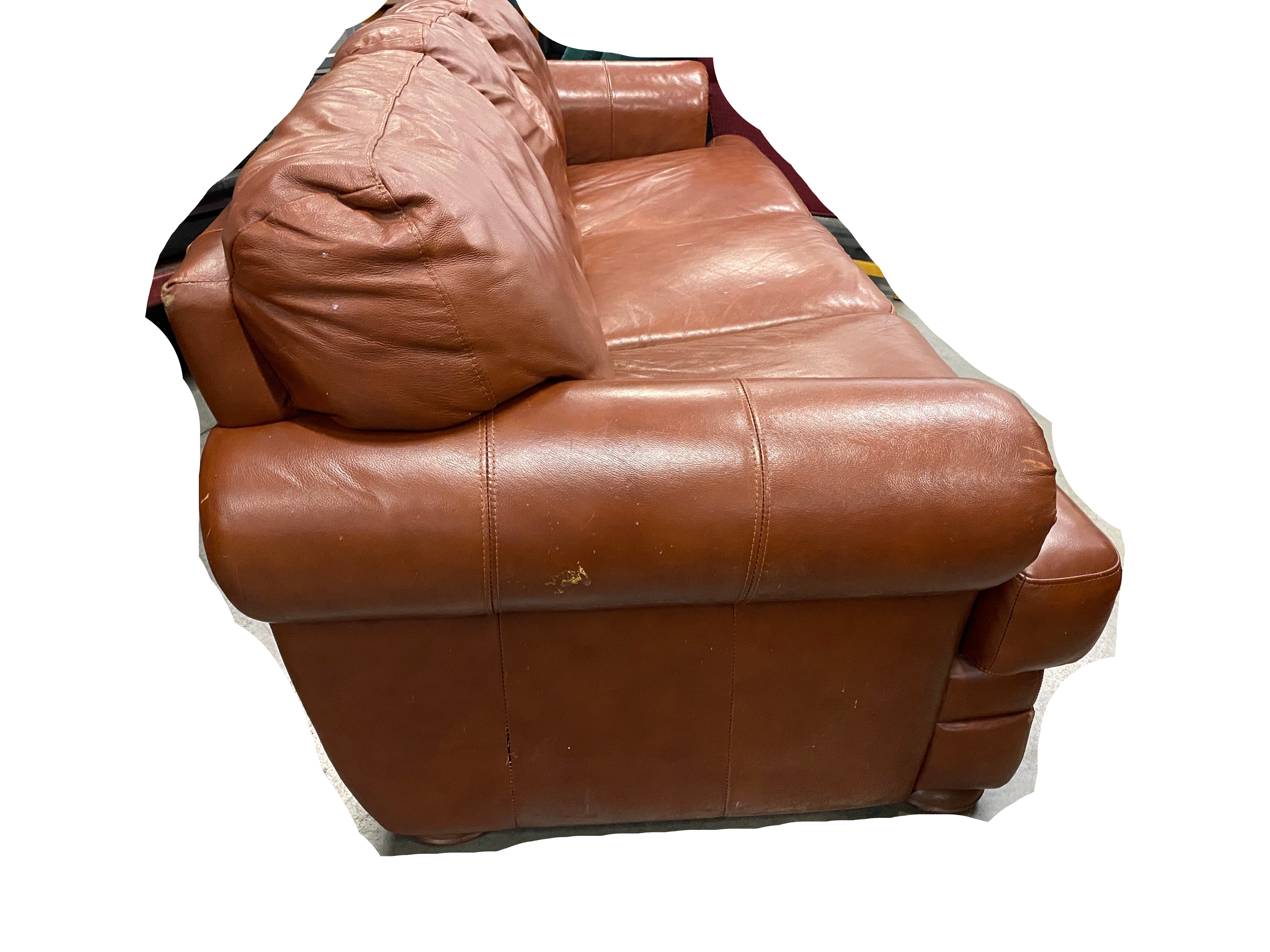 Divani Chateau D'ax Leather Couch