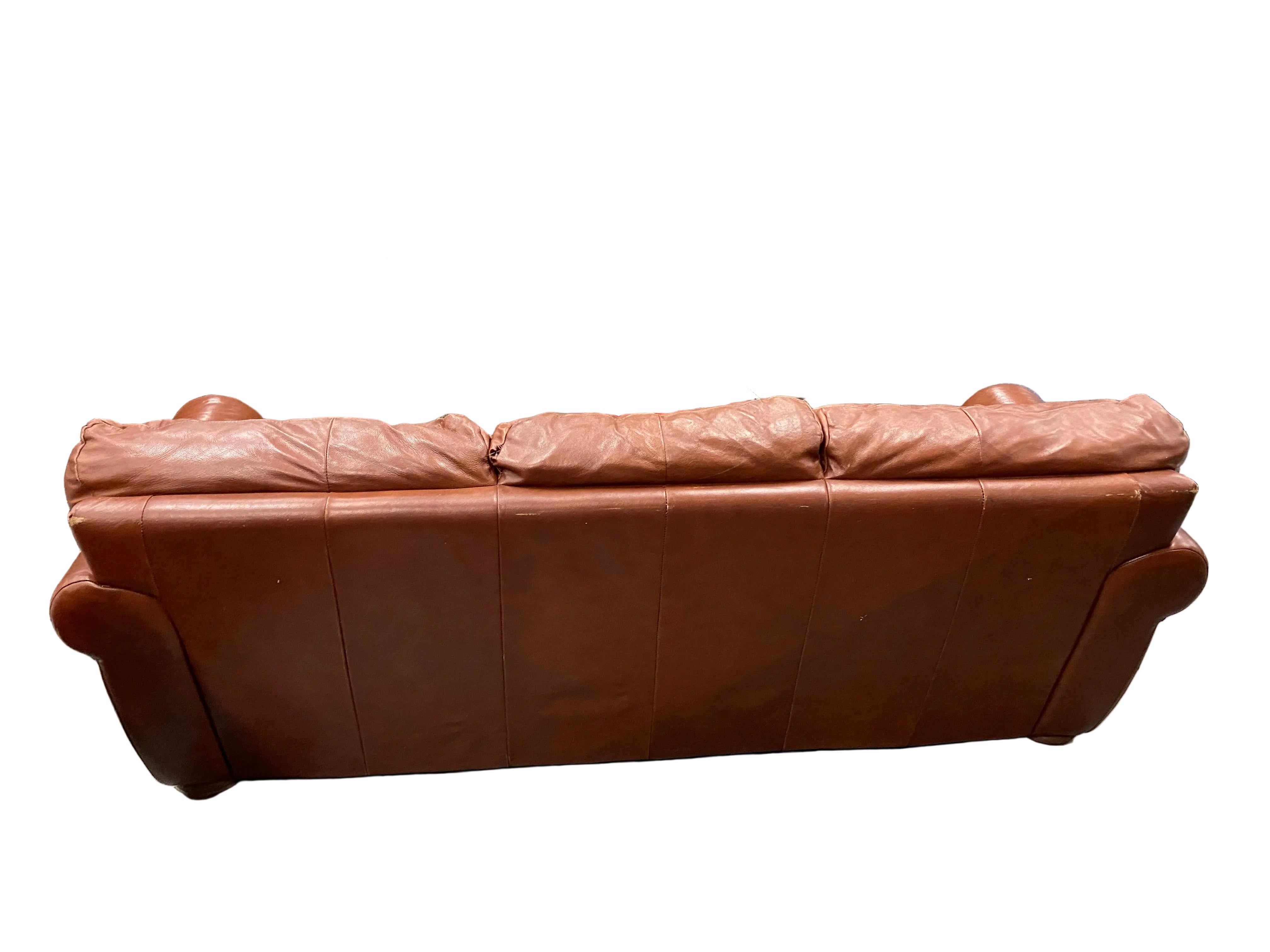 Divani Chateau D'ax Leather Couch