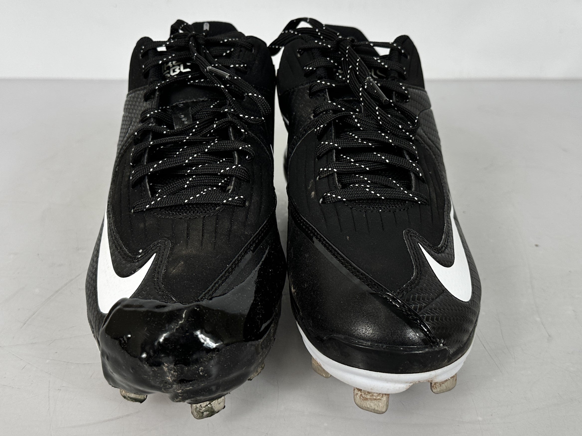 Nike Black Air MVP Pro Metal 2 Baseball Cleats Men's Size 8 *Dipped Toe* (Used)