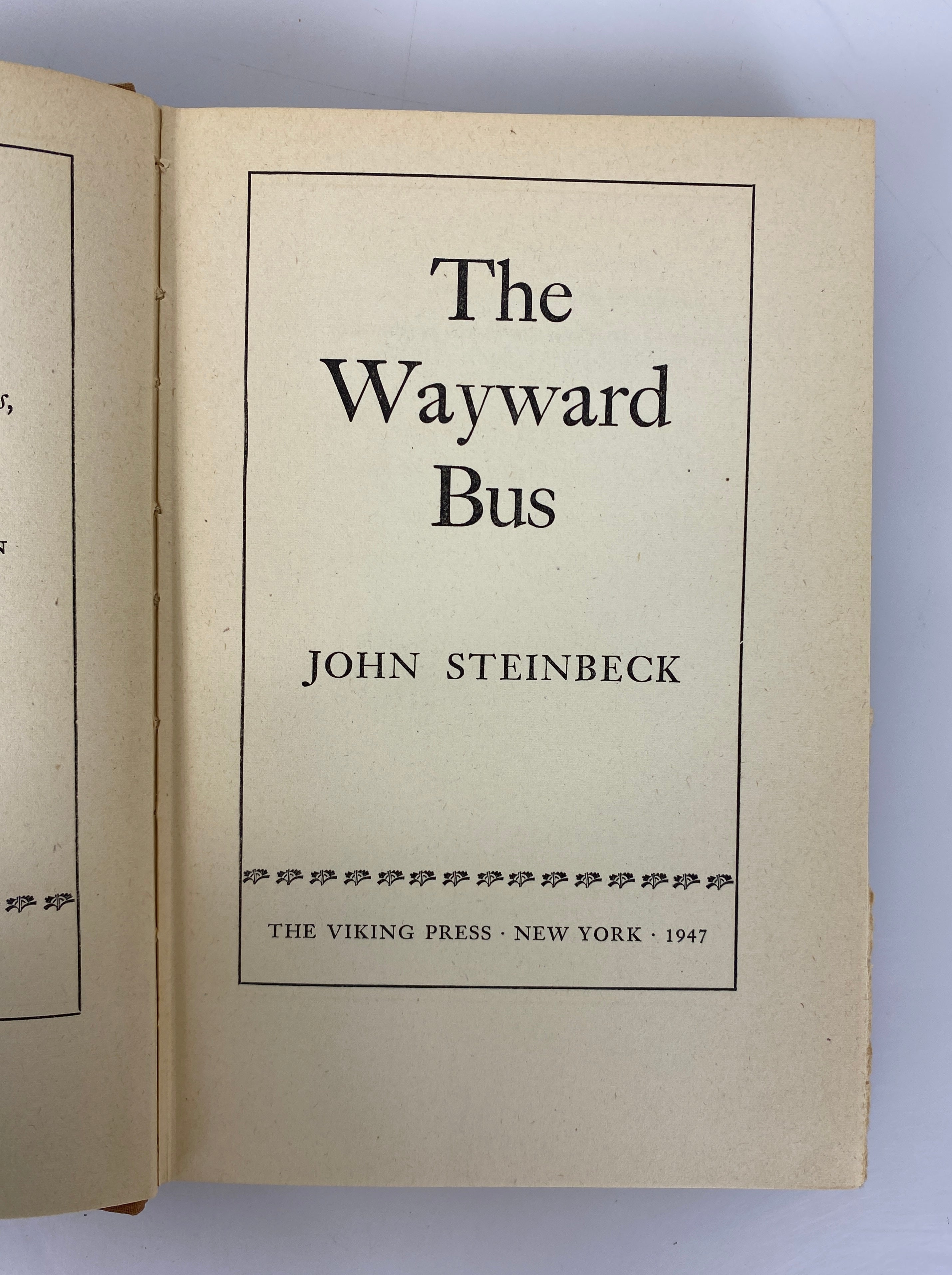 2 John Steinbeck: The Pastures of Heaven/The Wayward Bus 1946-47 HC