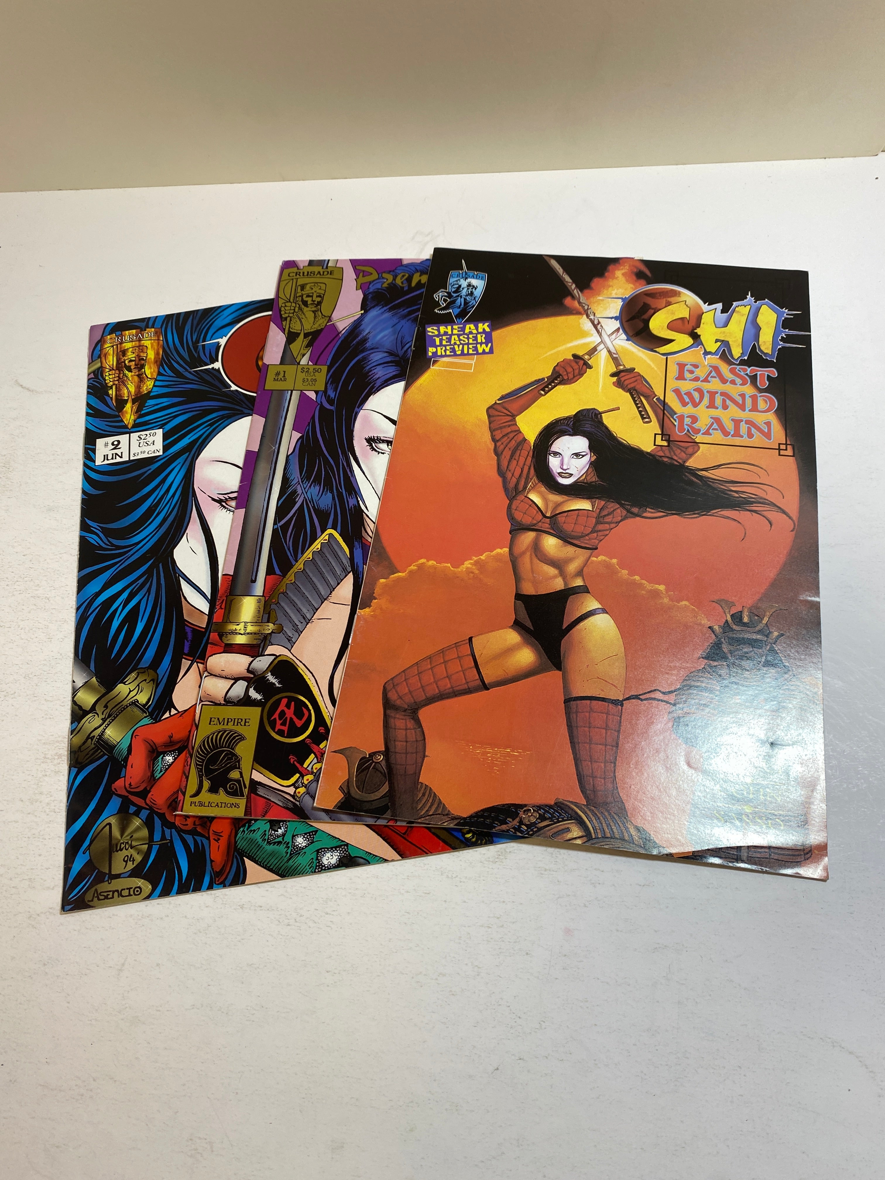 Lot of 3 Shi Crusade Comics 1994