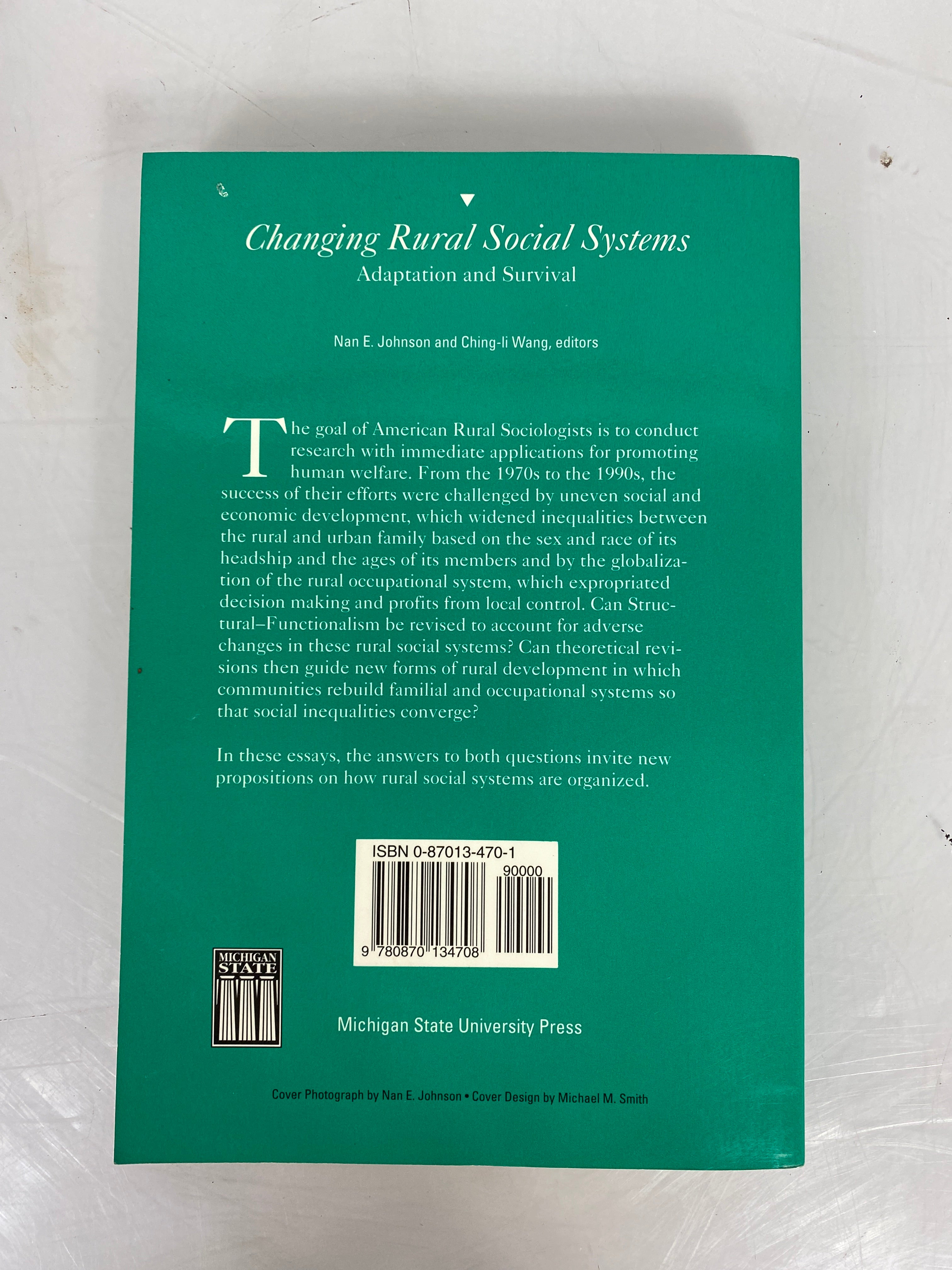 Changing Rural Social Systems: Adaptation and Survival by Johnson/Wang 1997 PB