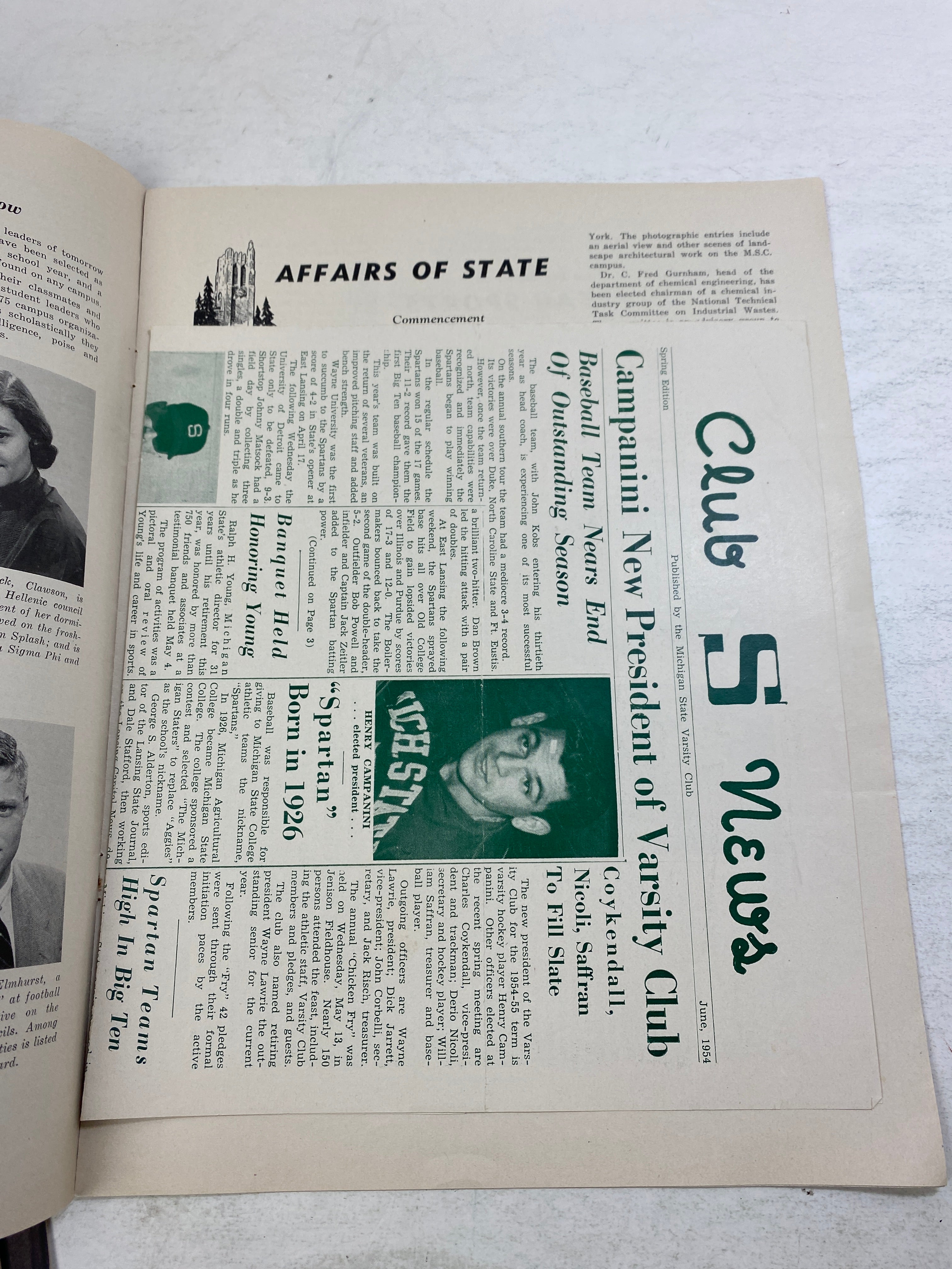 Lot of 7 MSU Alumni Record Magazines 1950-1954