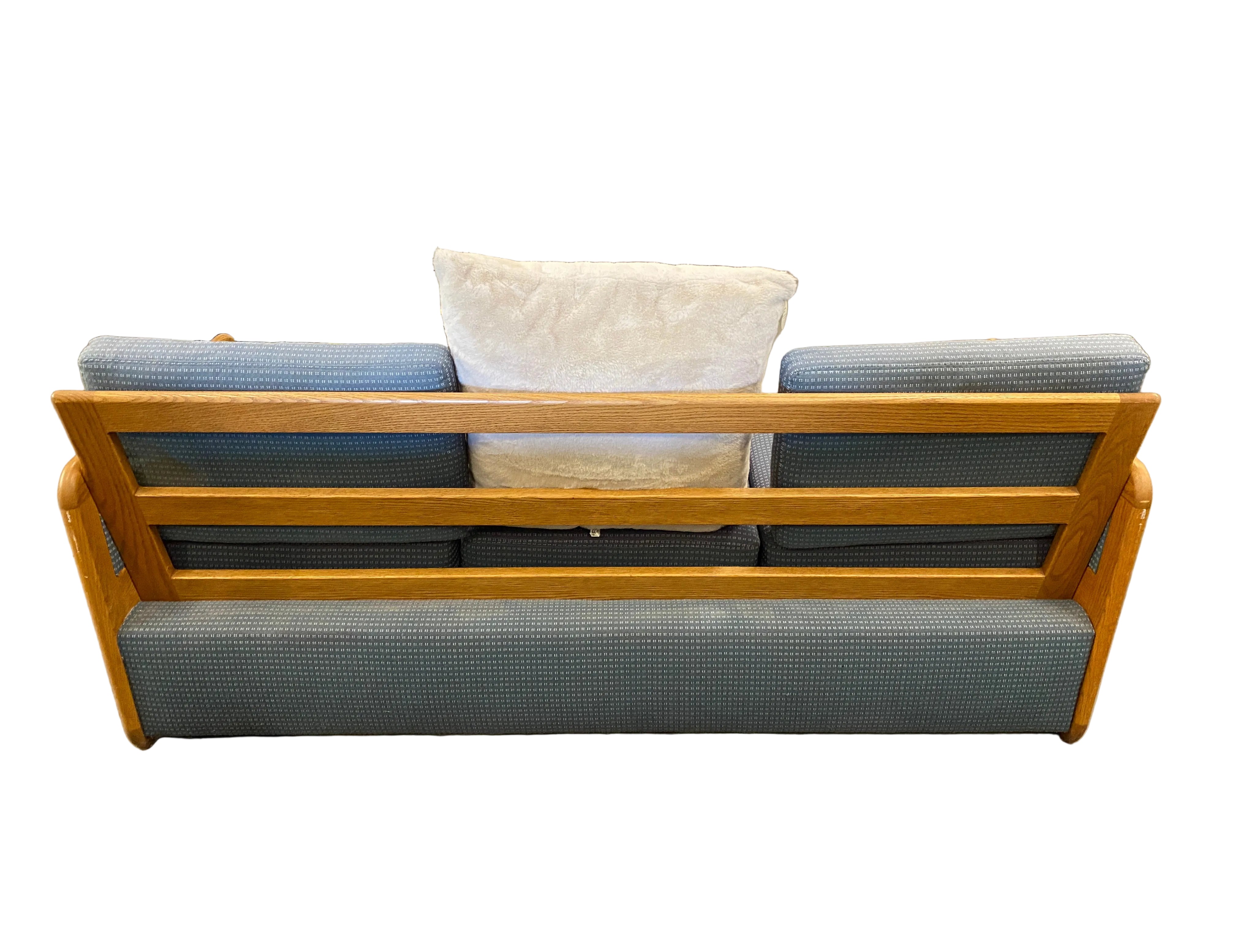Blue Pull Out Bed Sofa