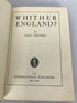 Whither England? by Leon Trotsky 1925 First Edition HC