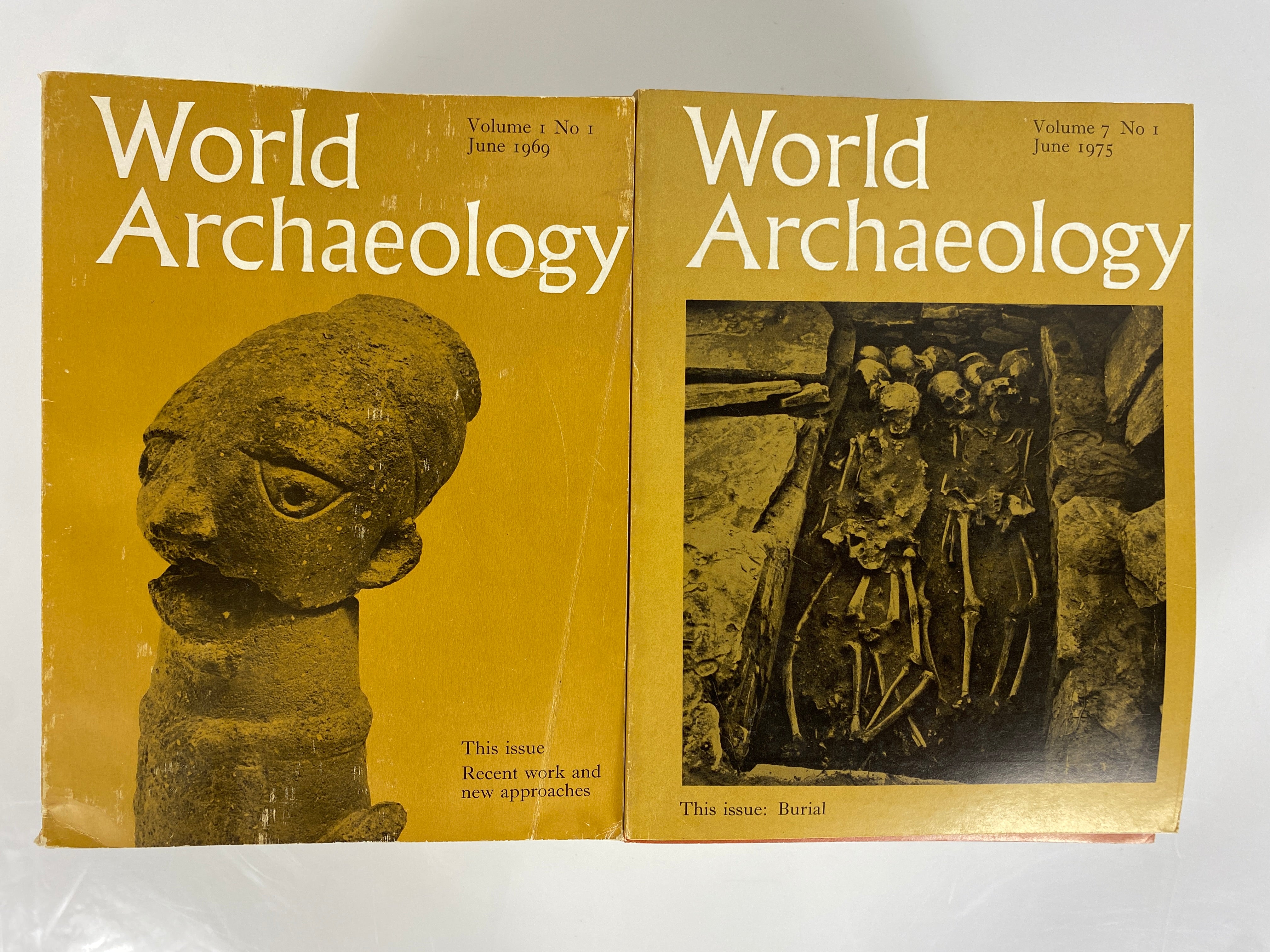 Lot of 37 Vtg World Archaeology Magazine Incl Vol 1 No 1 & Index 1969-81 SC