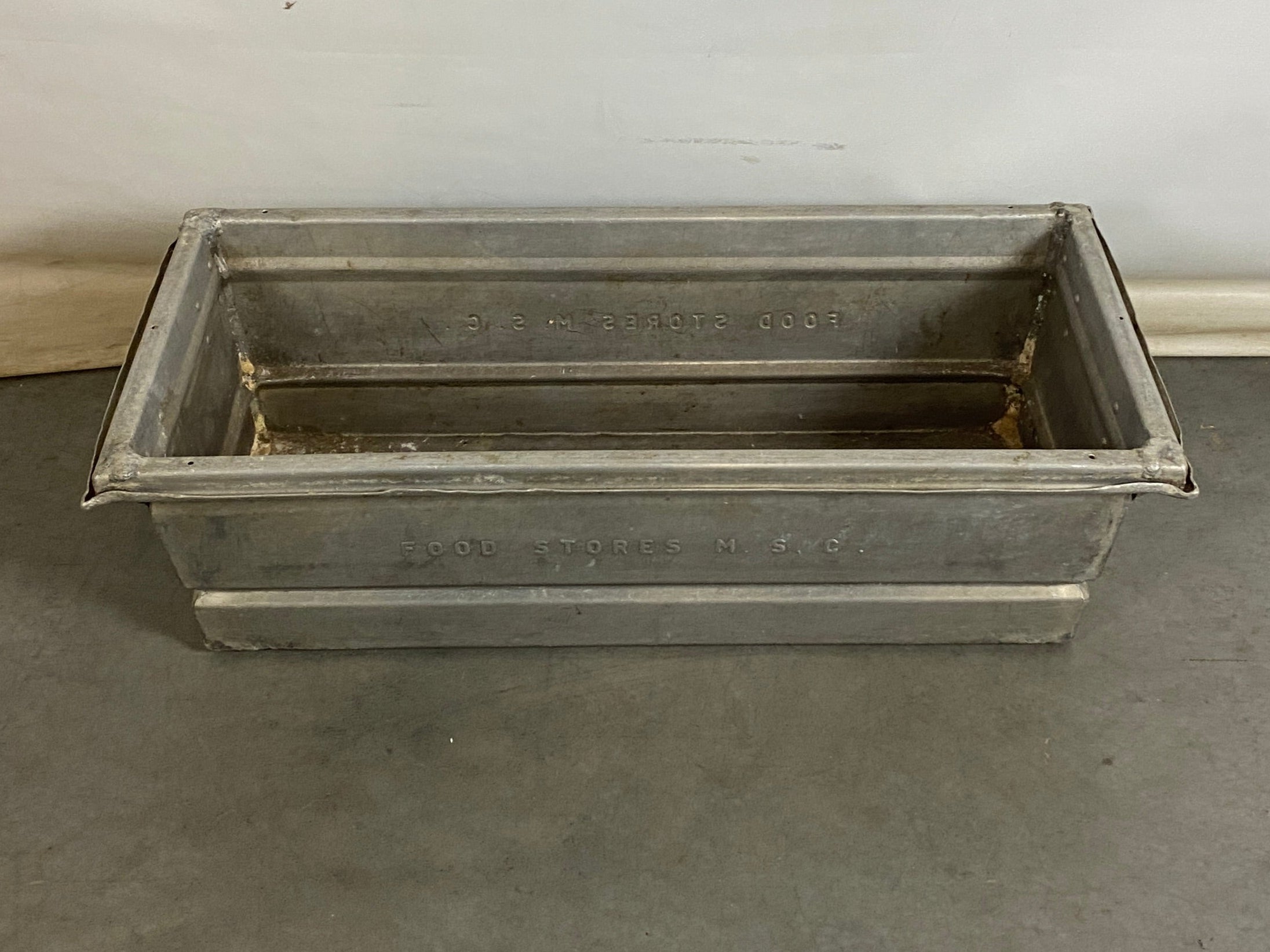 Vintage Michigan State College Food Services Metal Container