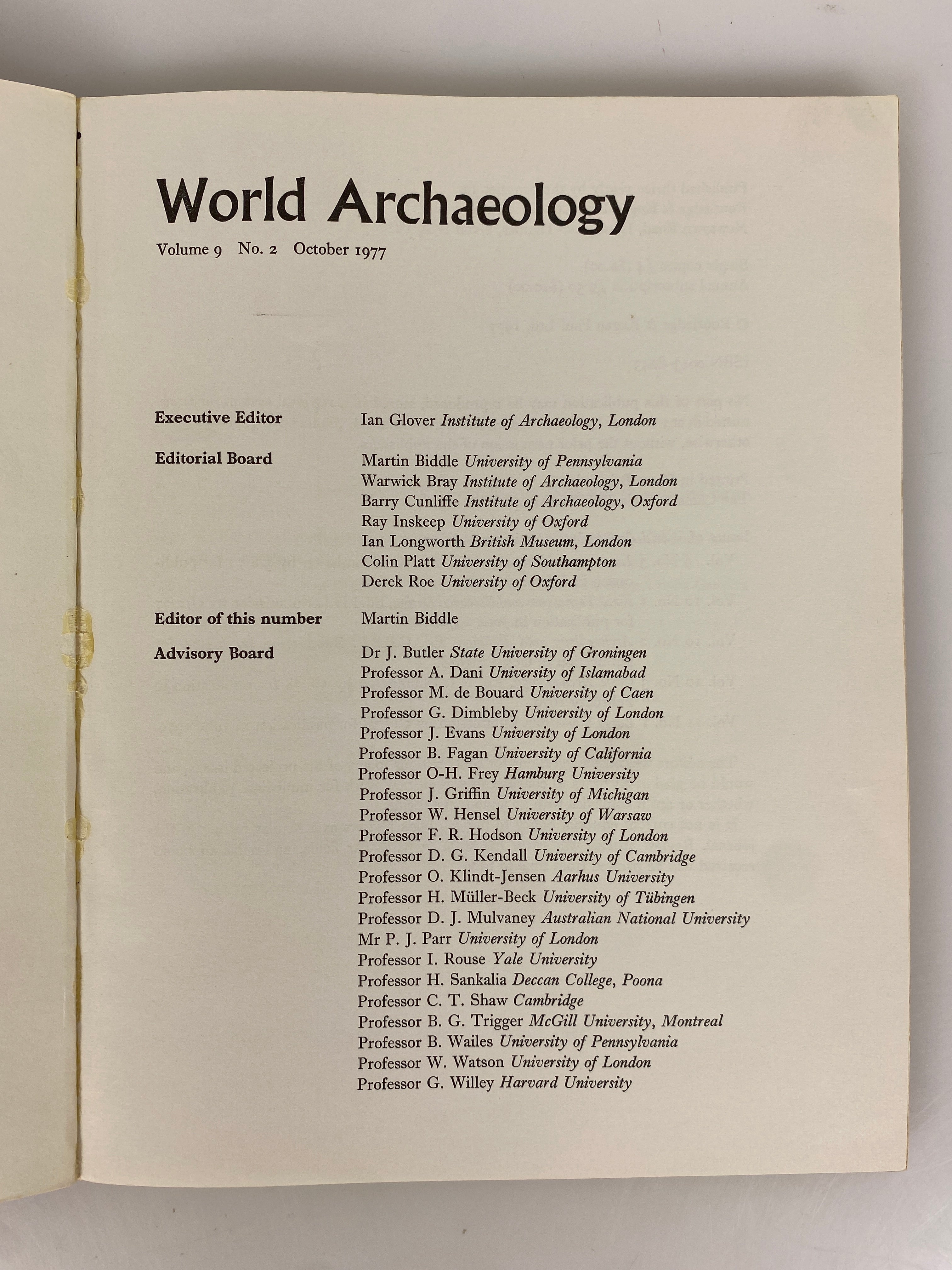 Lot of 37 Vtg World Archaeology Magazine Incl Vol 1 No 1 & Index 1969-81 SC