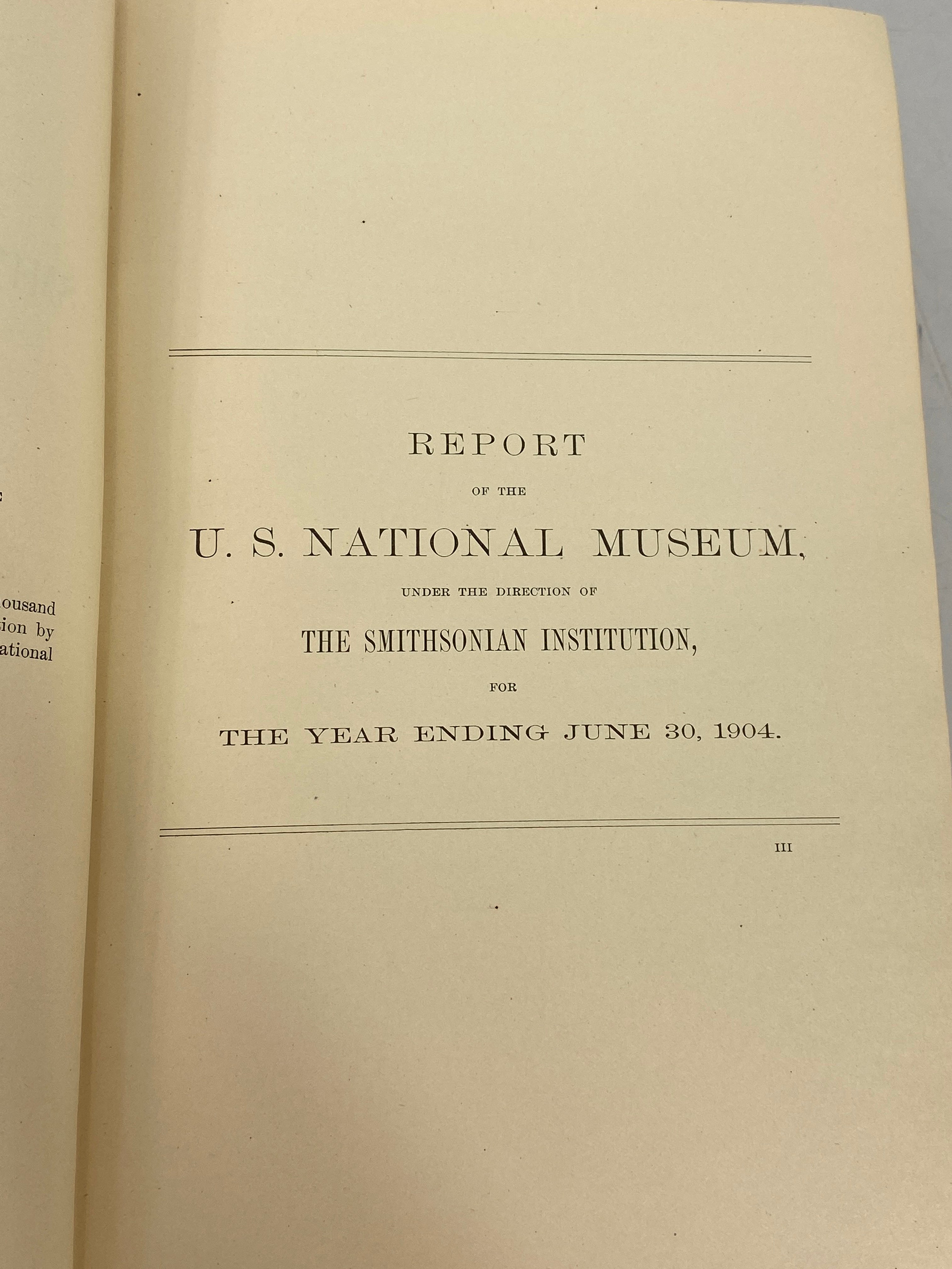 Annual Report of the Smithsonian Institution 1906 Antique HC