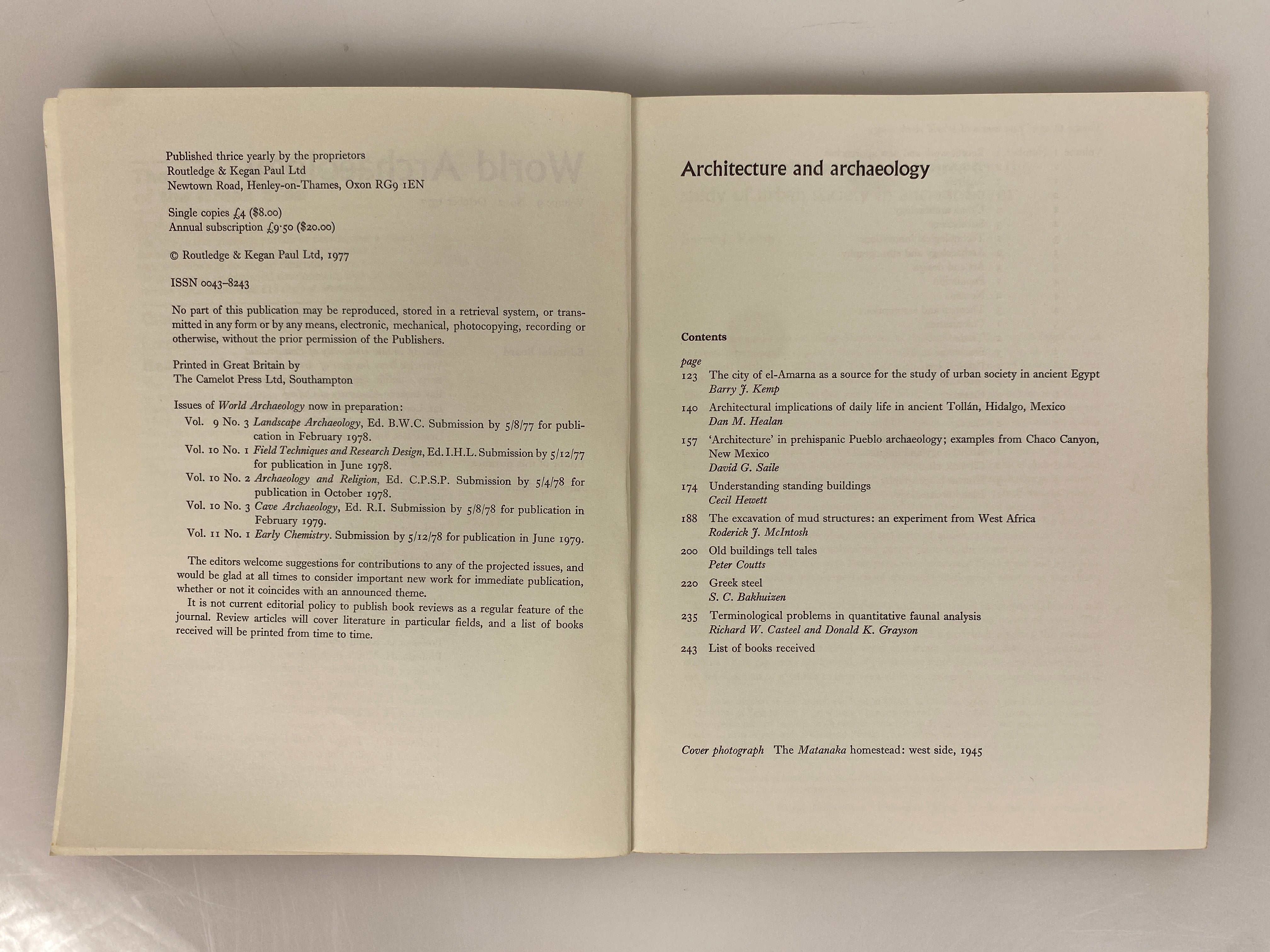 Lot of 37 Vtg World Archaeology Magazine Incl Vol 1 No 1 & Index 1969-81 SC