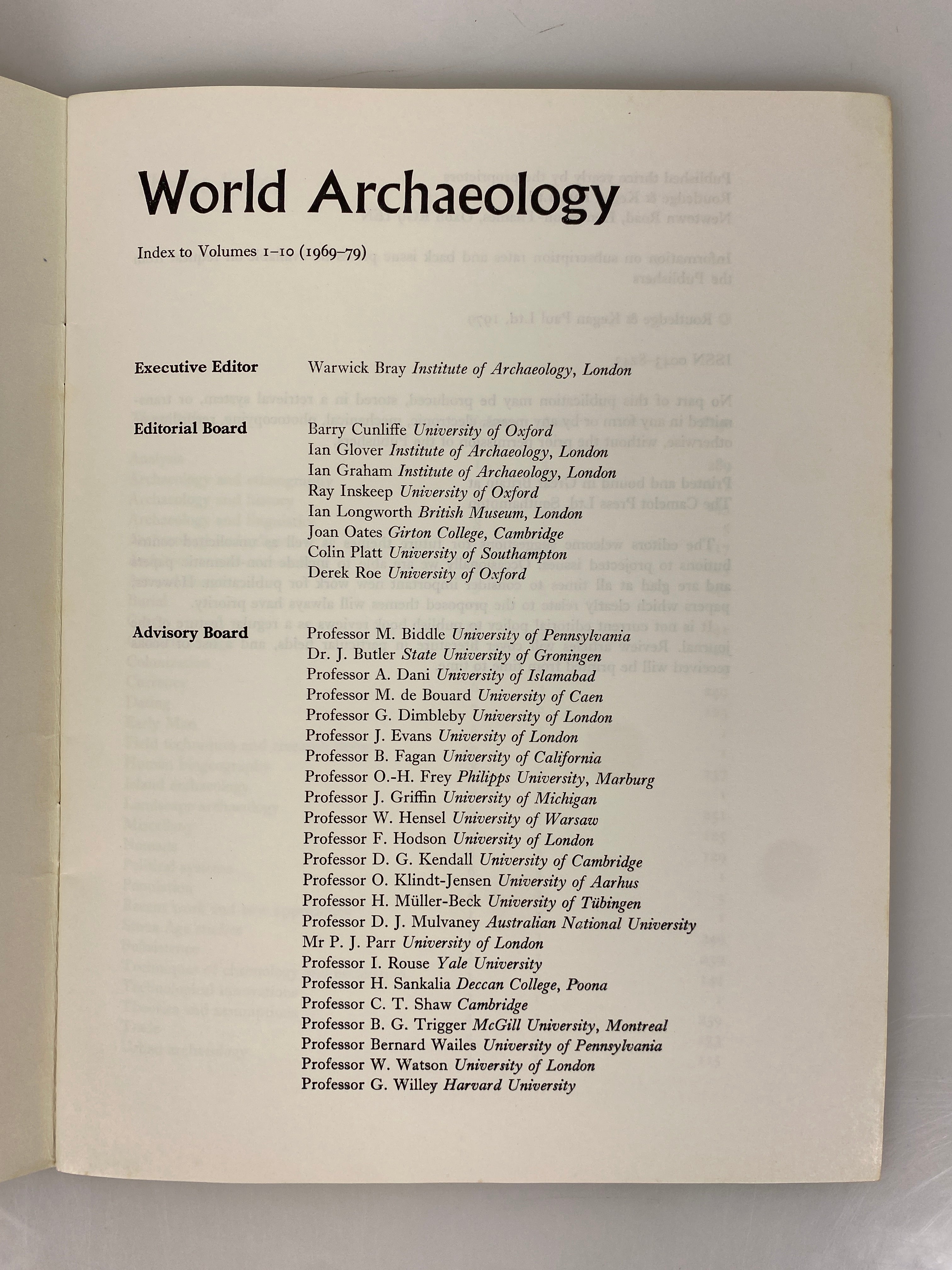 Lot of 37 Vtg World Archaeology Magazine Incl Vol 1 No 1 & Index 1969-81 SC